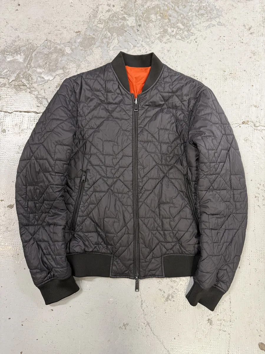 Emporio Armani 2010s Emporio Armani Black & Orange Puffer Jacket Size US M / EU 48-50 / 2 - 1 Thumbnail