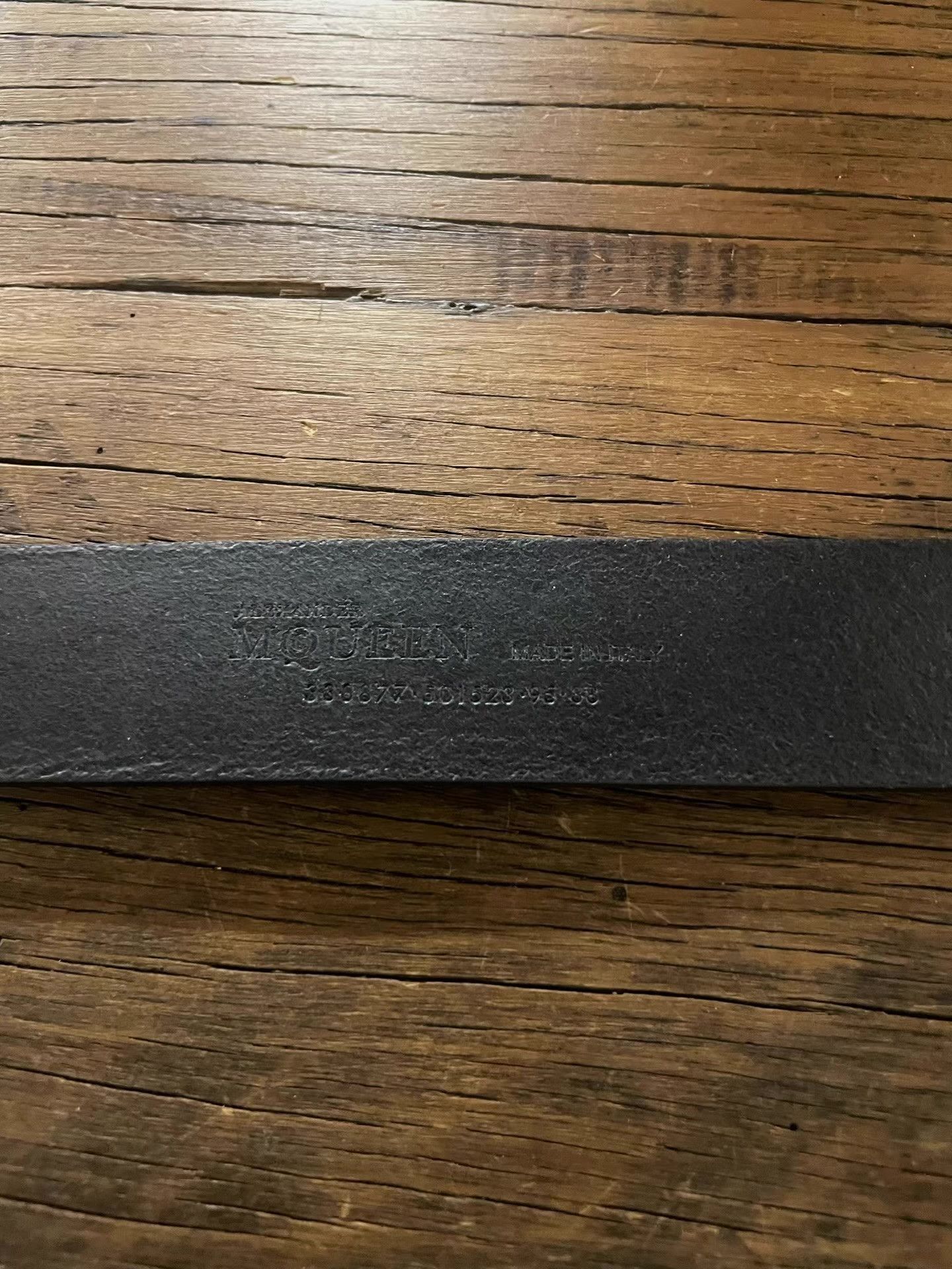 Alexander McQueen Alexander McQueen Black Embossed Silver Skull Belt Ｑ25 Size ONE SIZE - 3 Thumbnail