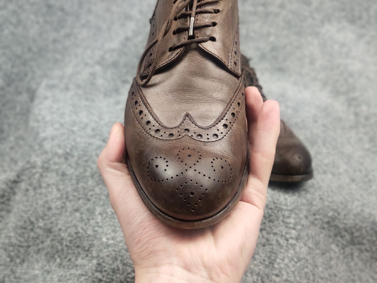 MoMA Moma Italy Design Luxe Oxford Dress Shoes Leather Brown Size US 10 / IT 40 - 14 Thumbnail