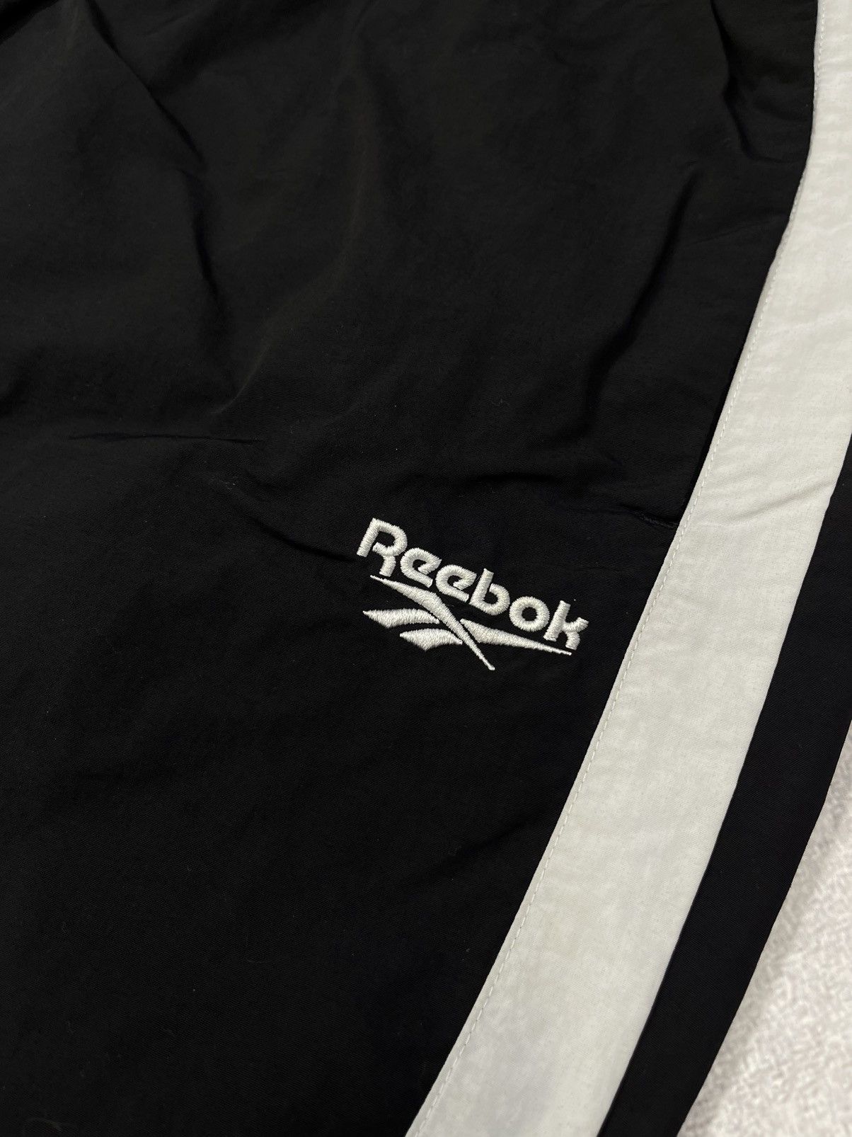 Reebok Mens Reebok Nylon Sweatpants Black Size US 34 / EU 50 - 4 Thumbnail
