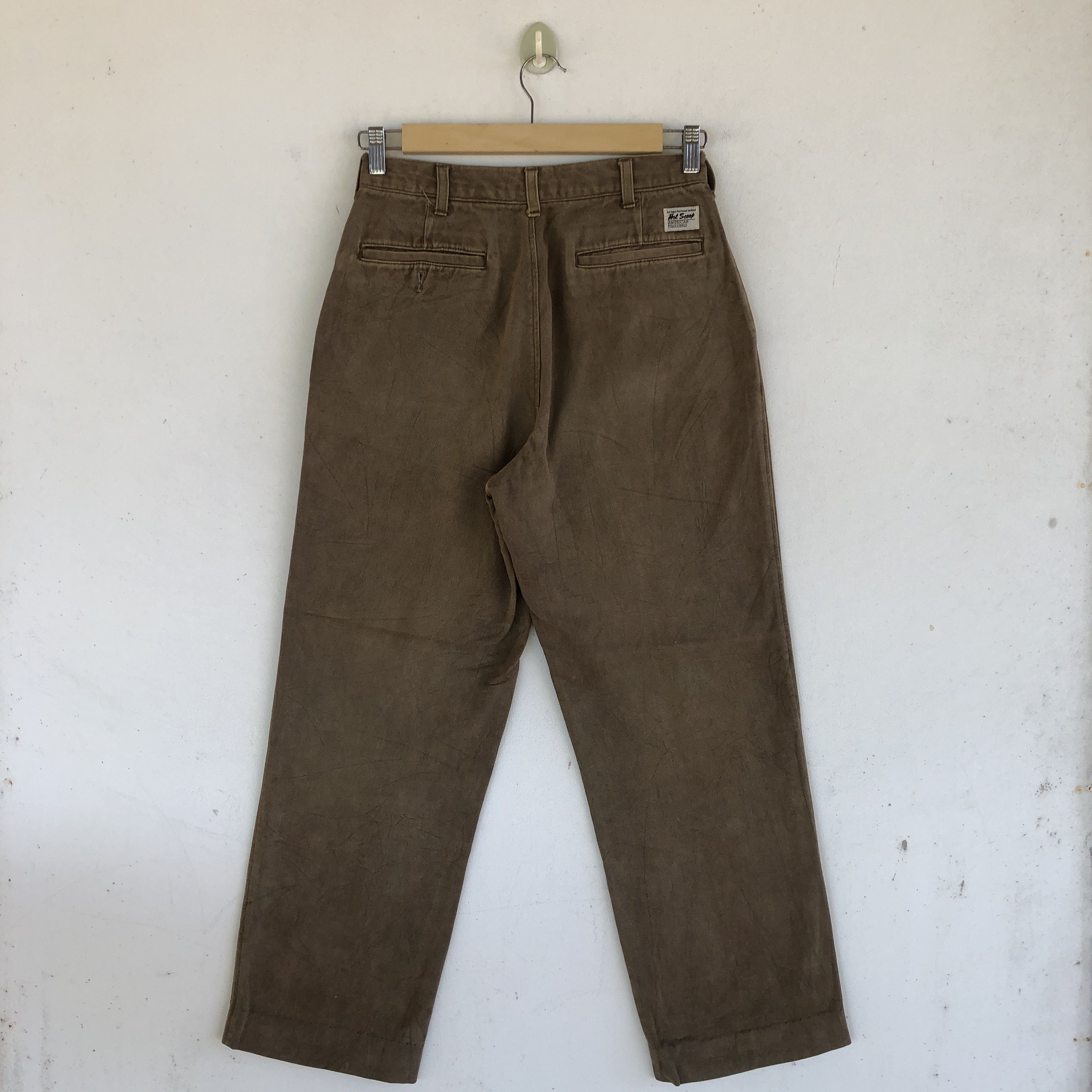 Japanese Brand Vintage Hot Scoop Cargo Pants Brown American Trousers Size 28" / US 6 / IT 42 - 2 Thumbnail