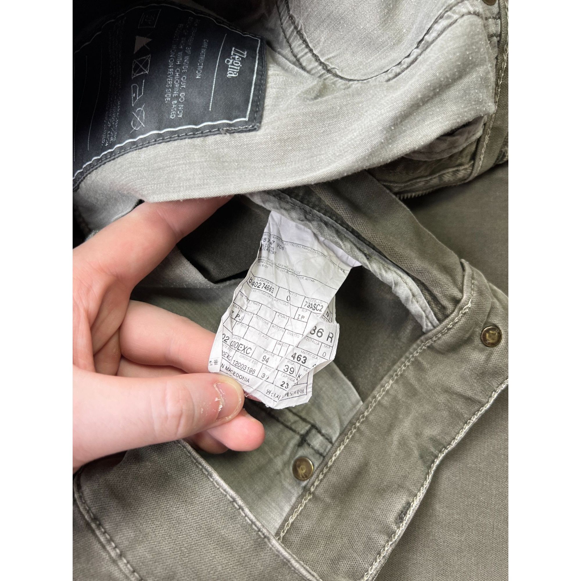 Z Zegna ZZegna Green Cotton Pants (Y0952) Size US 36 / EU 52 - 12 Thumbnail