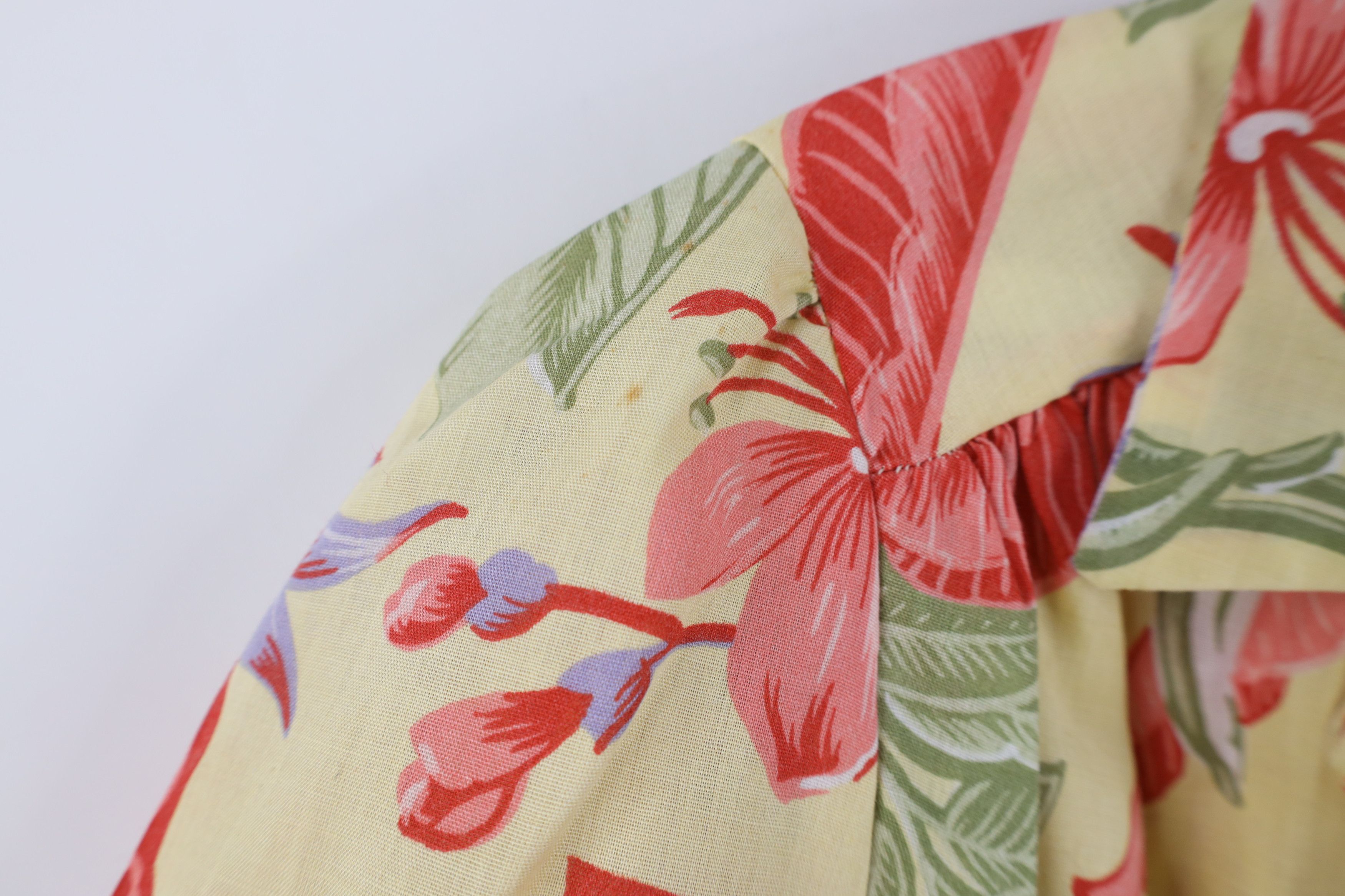 Vintage Vintage 70s Streetwear Flower Hawaiian Button Shirt USA Size L / US 10 / IT 46 - 5 Thumbnail