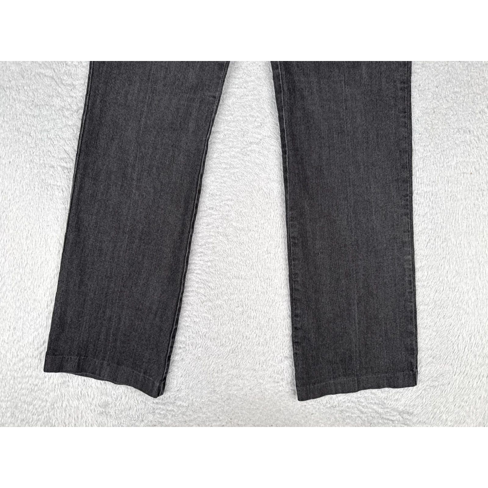 Vintage Maurices Pants Womens 4 Gray Chino Straight Leg Mid Rise Stretch Denim 28x30 Size 27" / US 4 / IT 40 - 2 Thumbnail