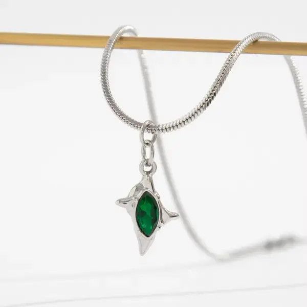 Other Star Green Zircon Pendant Necklace Size ONE SIZE - 4 Thumbnail