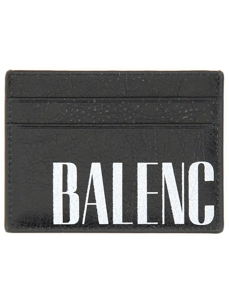 Balenciaga BALENCIAGA LEATHER CARD HOLDER - BLACK Size ONE SIZE - 1 Thumbnail