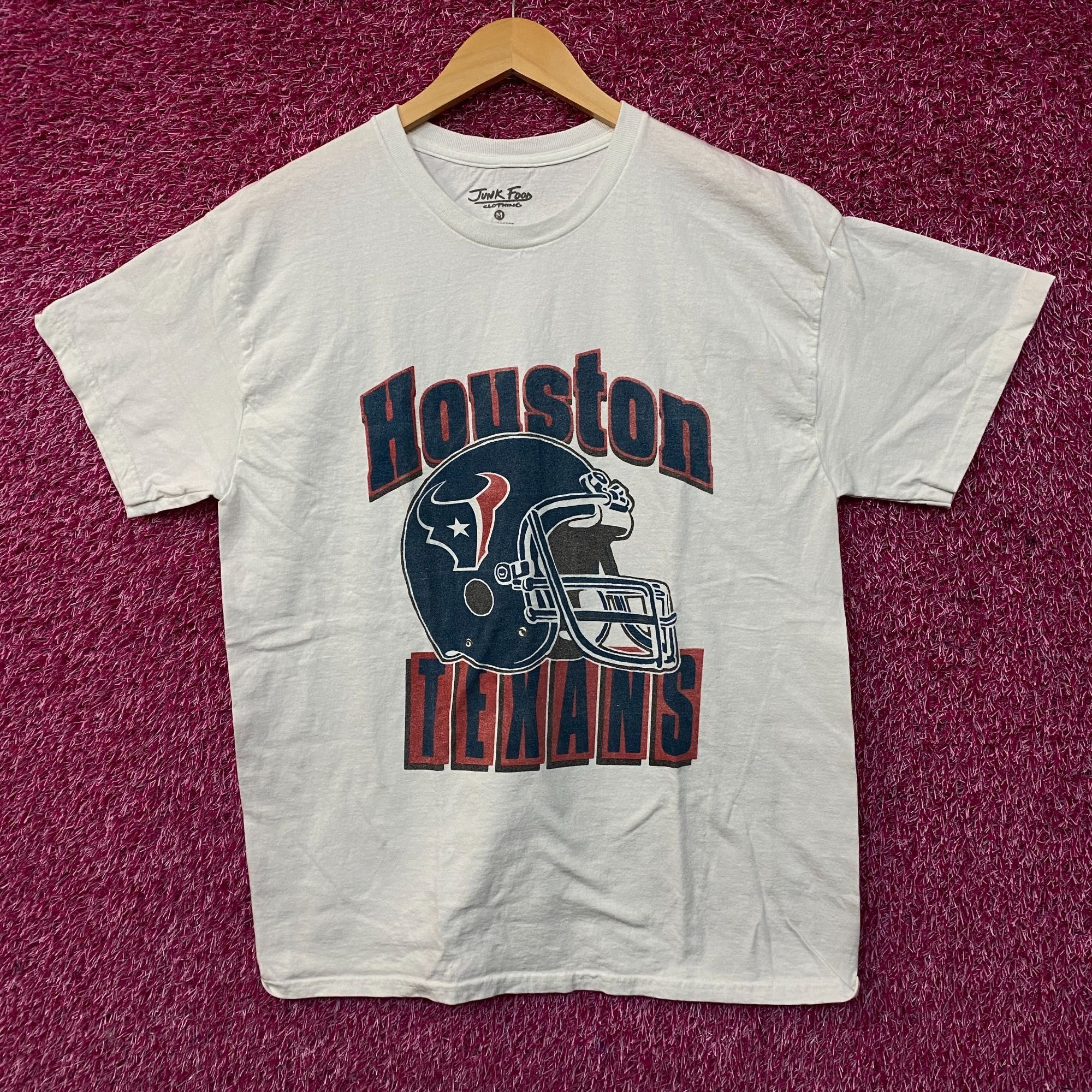 Junk Food Junk Food NFL Houston Texas Throwback Helmet Logo T- Shirt M Size US M / EU 48-50 / 2 - 1 Thumbnail