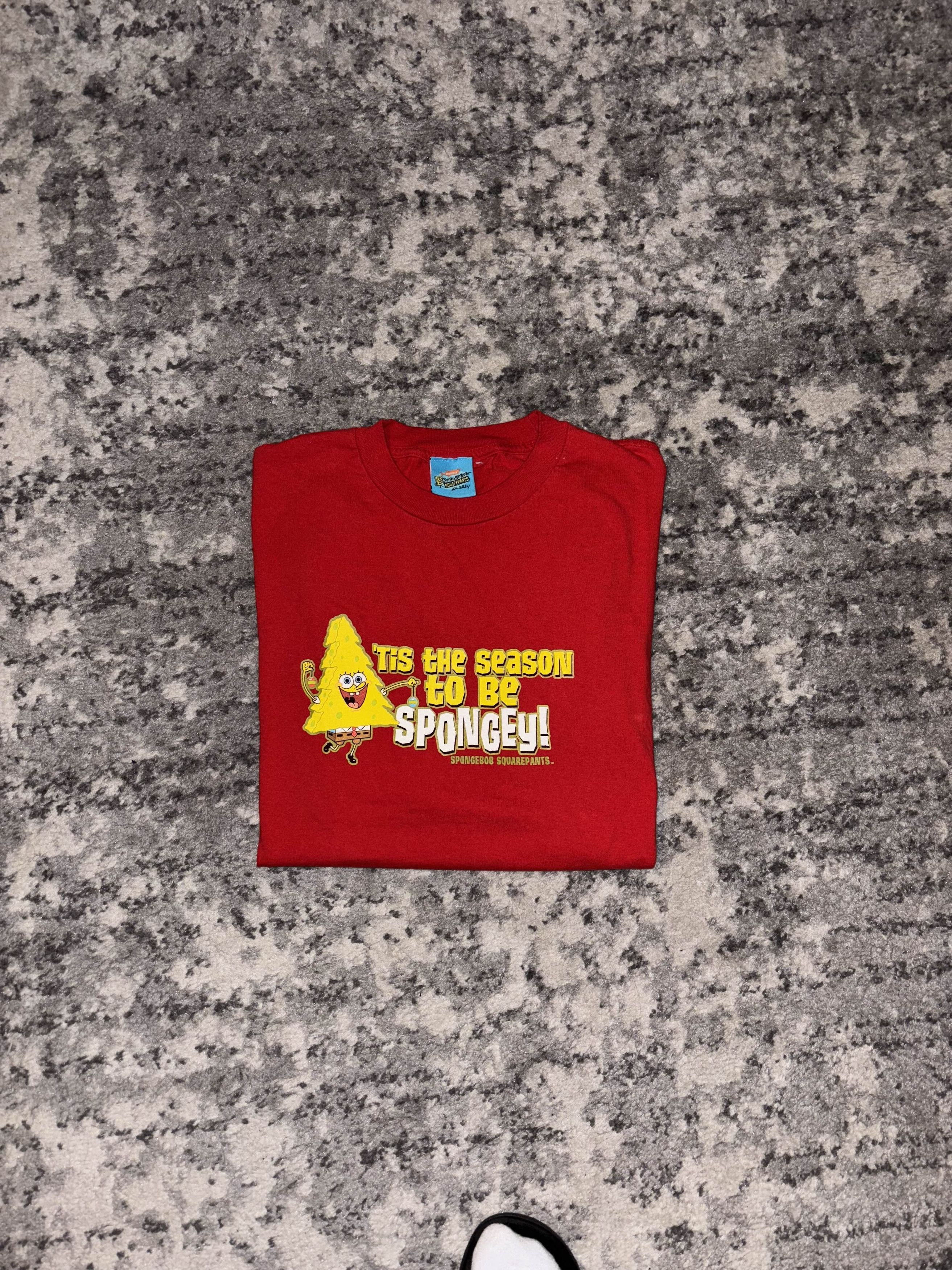 Nickelodeon 2002 Spongebob Squarepant Christmas Promo Shirt Size US XXL / EU 58 / 5 - 1 Thumbnail