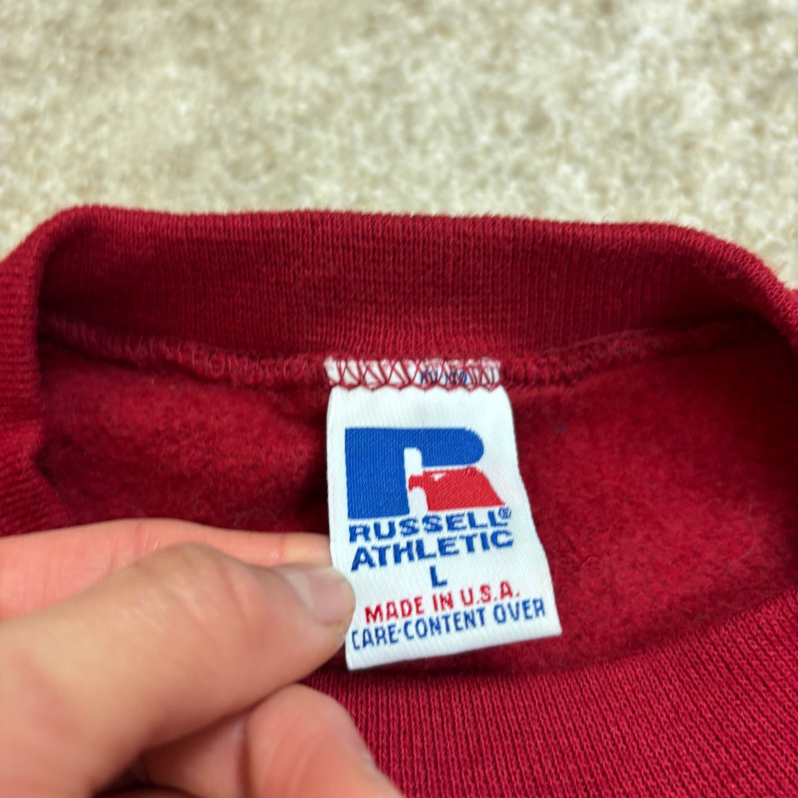 Russell Athletic × Vintage Vintage 90s Stanford University Crew Sweatshirt Men's Large Size US L / EU 52-54 / 3 - 4 Thumbnail