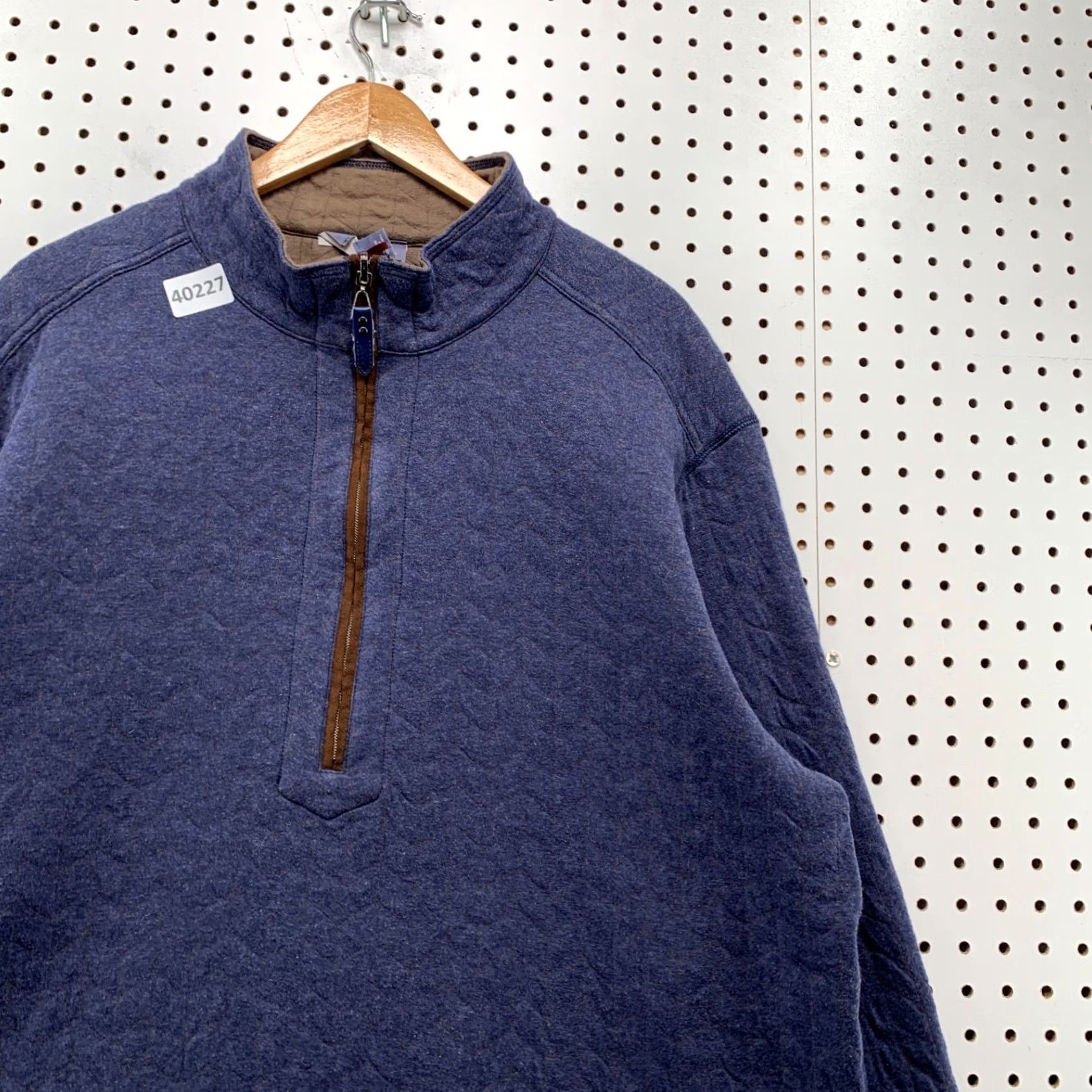 Tommy Bahama Tommy Bahama Sweater Mens XL Reversible 1/4 Zip Pullover Blue Brown Size US XL / EU 56 / 4 - 7 Thumbnail