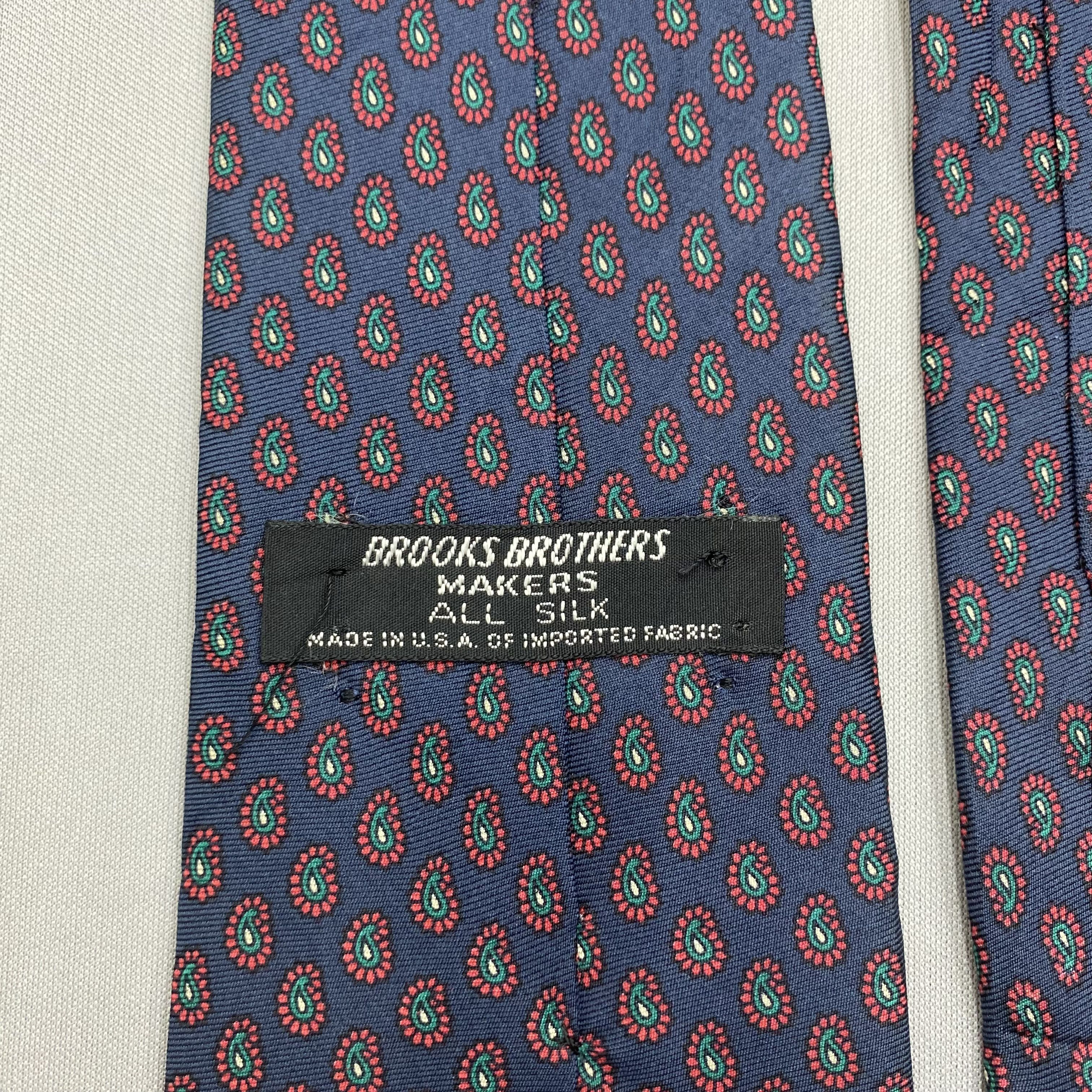 Brooks Brothers Vintage Brooks Brothers SILK Necktie Cravate Pure Silk Size ONE SIZE - 7 Thumbnail