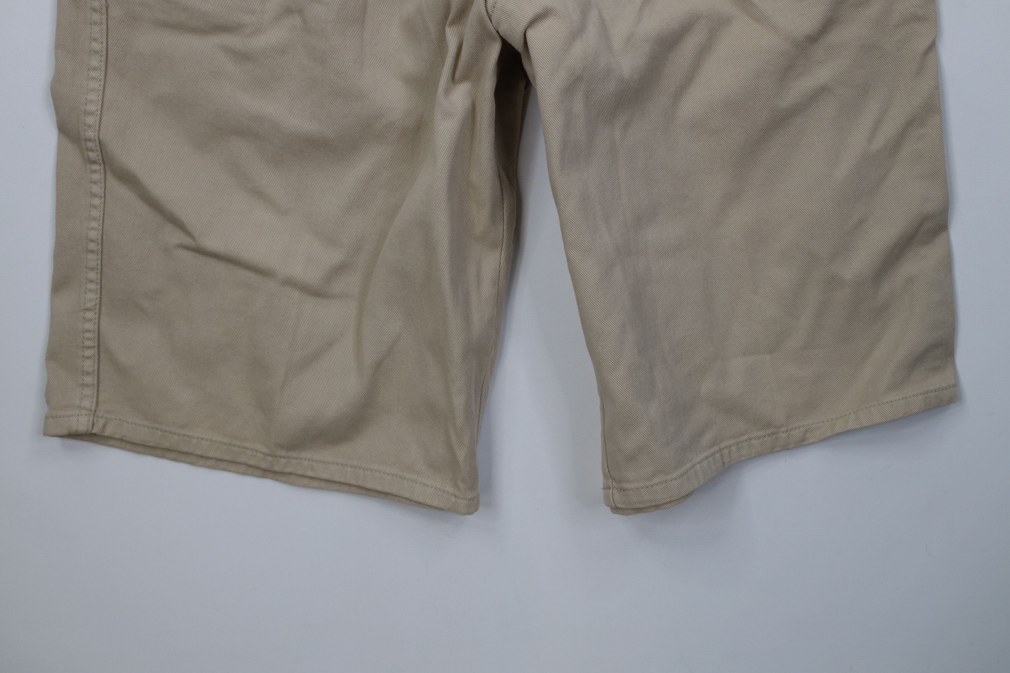 Vintage Deadstock Vintage 90s Paco Hip Hop Denim Jean Shorts Tan Size US 33 - 4 Thumbnail