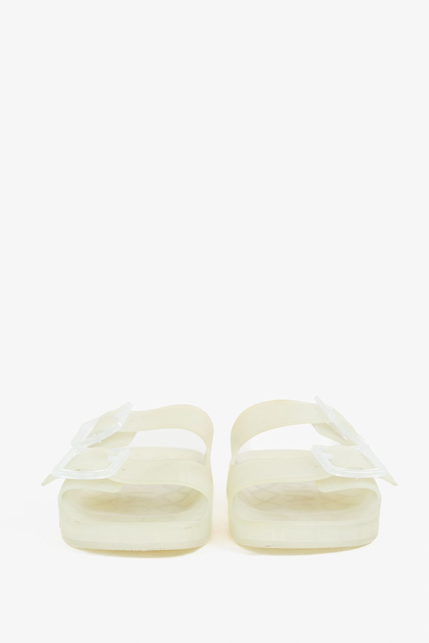 Balenciaga Balenciaga Mallorca Translucent Buckled Jelly Slide Sandals Size US 7.5 / IT 37.5 - 3 Thumbnail