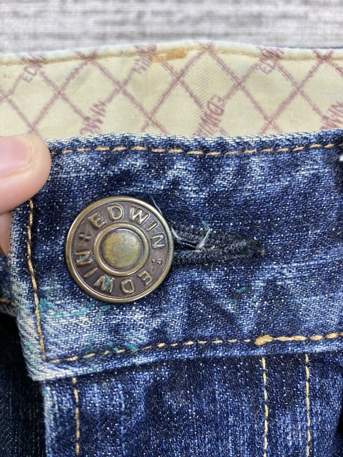 Edwin × Japanese Brand × Vintage Vintage Edwin Short Denim Pants Size US 38 / EU 54 - 7 Thumbnail