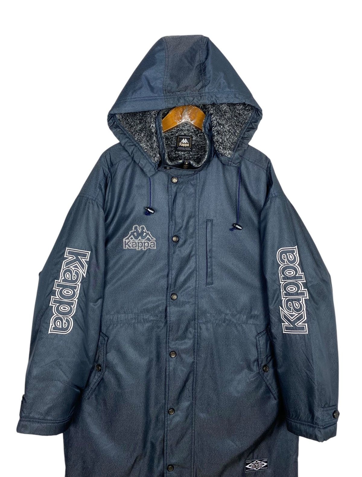 Kappa Rare‼️ Vtg Kappa Sherpa Lined Parka Sports Embroidery Logo Size US L / EU 52-54 / 3 - 2 Thumbnail