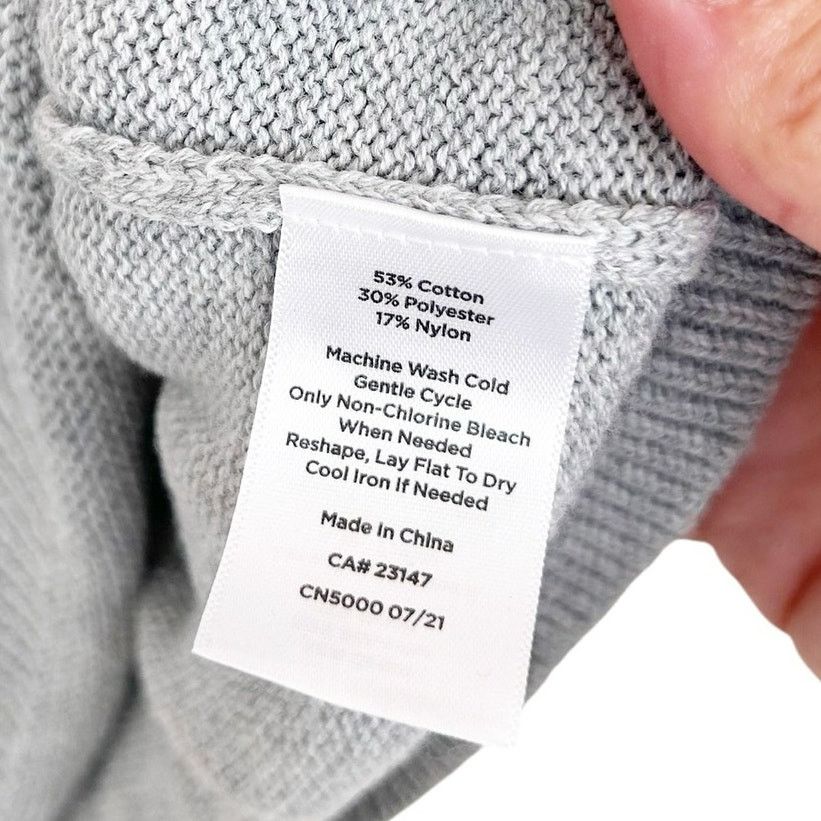 Other Talbots Gray Pink Knit Sweater Sz MP Size M / US 6-8 / IT 42-44 - 5 Thumbnail