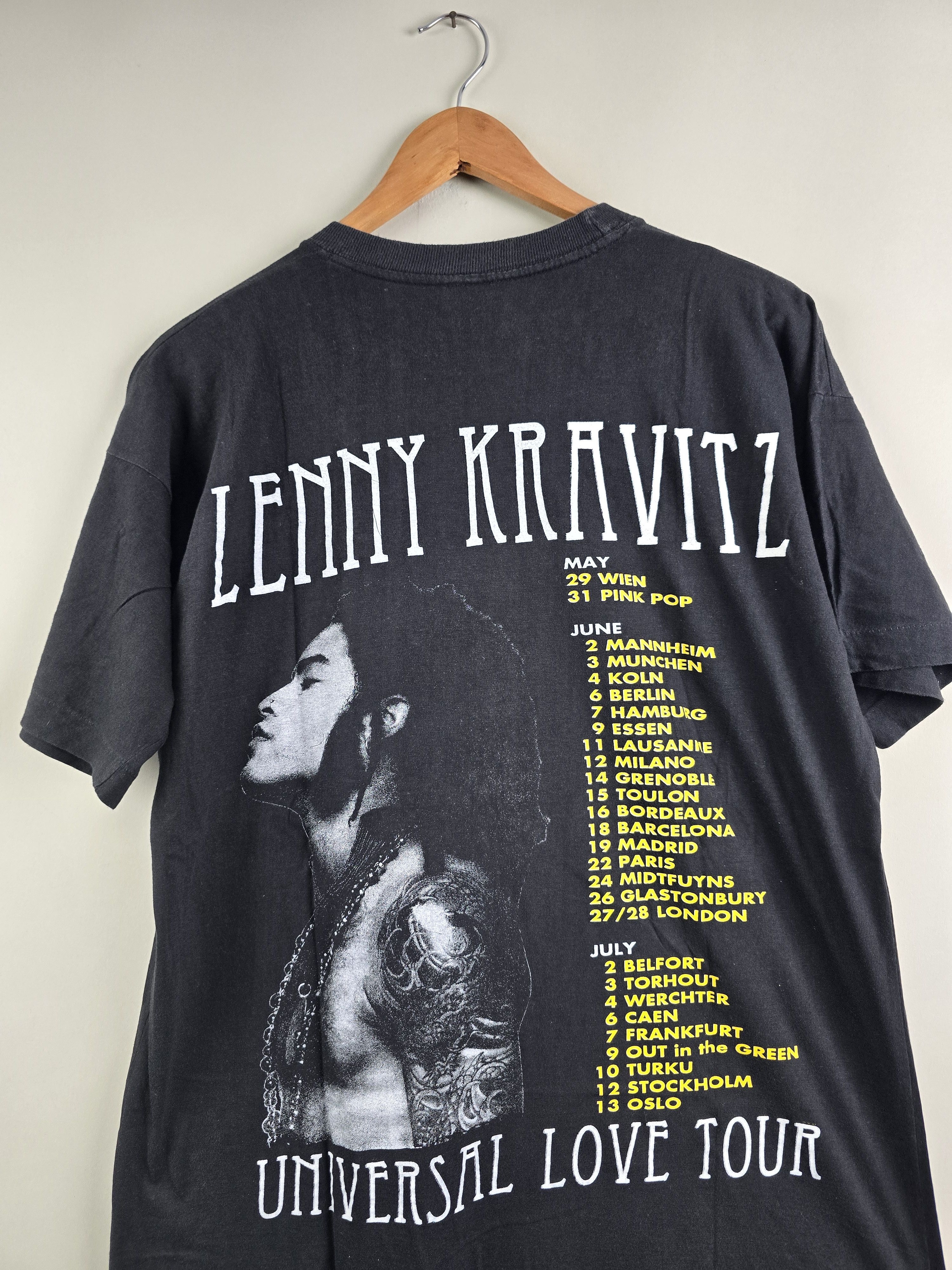 Band Tees × Vintage 90s Lenny Kravitz Universal Love Tour XL 21.5" 28" Size US XL / EU 56 / 4 - 6 Thumbnail