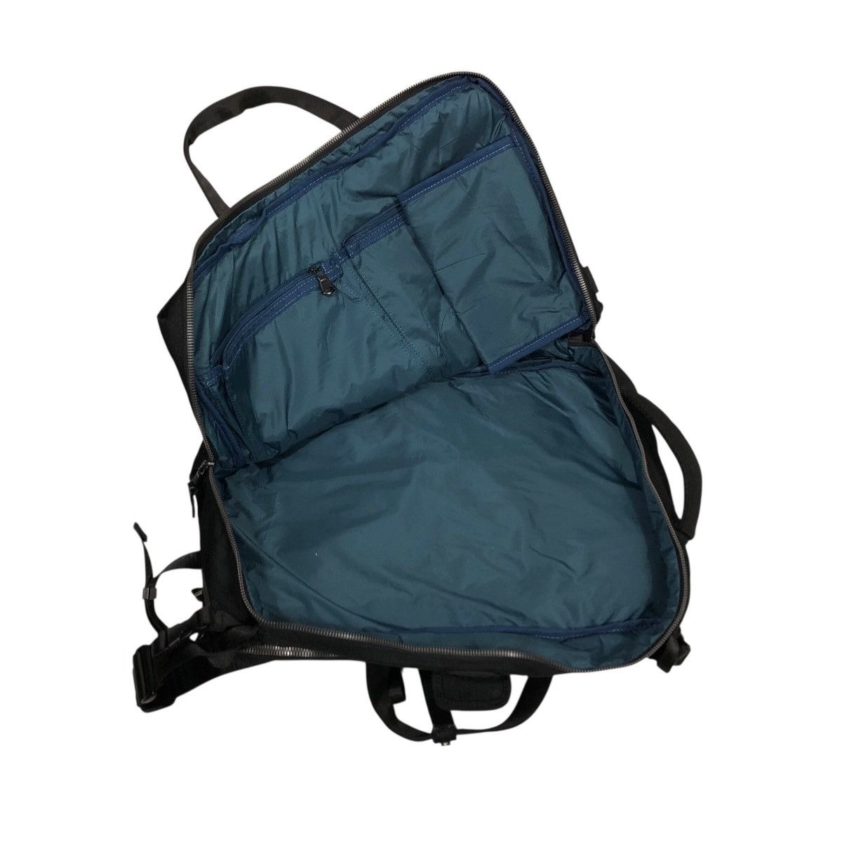 Japanese Brand 📌Rich Black Vintage Multi Use Back Pack Cordura Fabric Size ONE SIZE - 14 Thumbnail