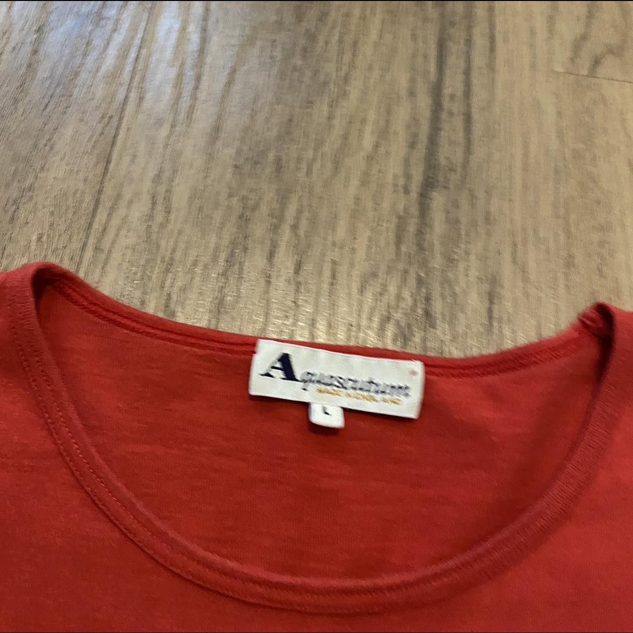 Aquascutum Aquascutum Red vintage cotton t-shirt with Size US L / EU 52-54 / 3 - 4 Thumbnail