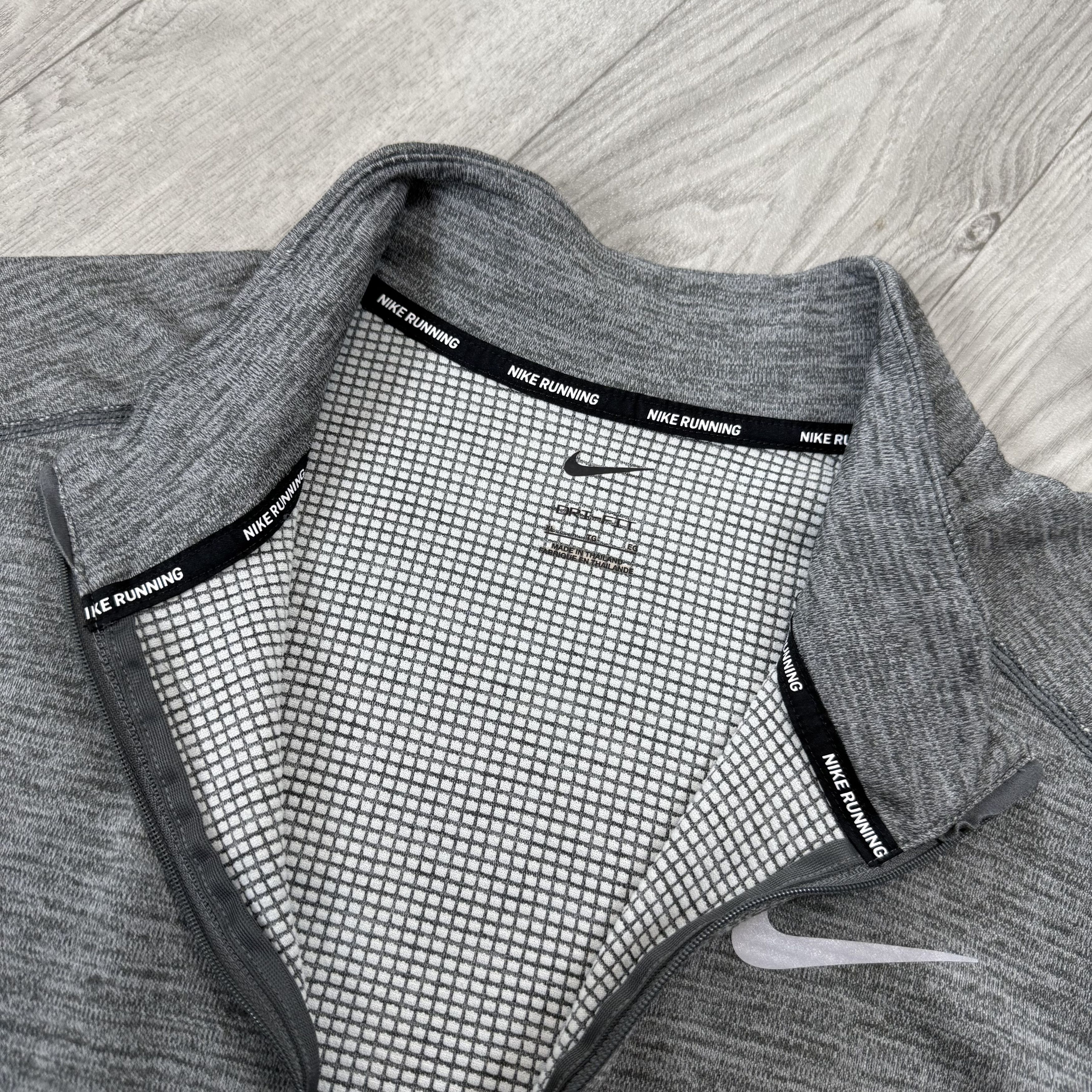 Nike Nike Running Grey Long Sleeve Rashguard 1/4 Sweater Size US XL / EU 56 / 4 - 9 Thumbnail