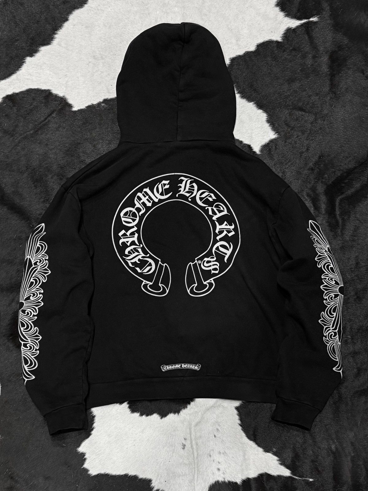 Chrome Hearts Chrome Hearts Hoodie Floral Back Horseshoe Size US S / EU 44-46 / 1 - 3 Thumbnail
