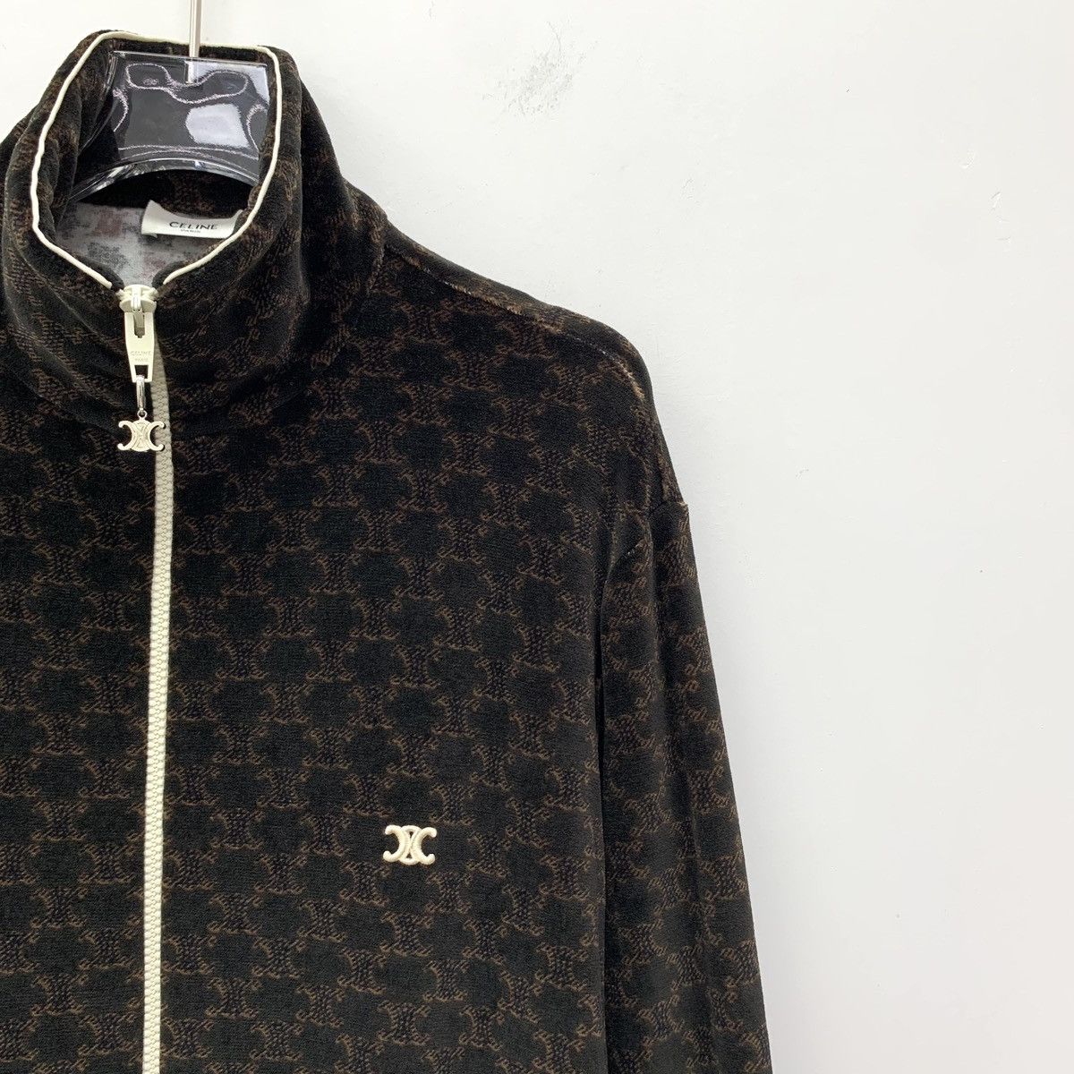 Celine Celine Dark Brown Arc de Triomphe Full Print Cotton Jacket Size S / US 4 / IT 40 - 3 Thumbnail