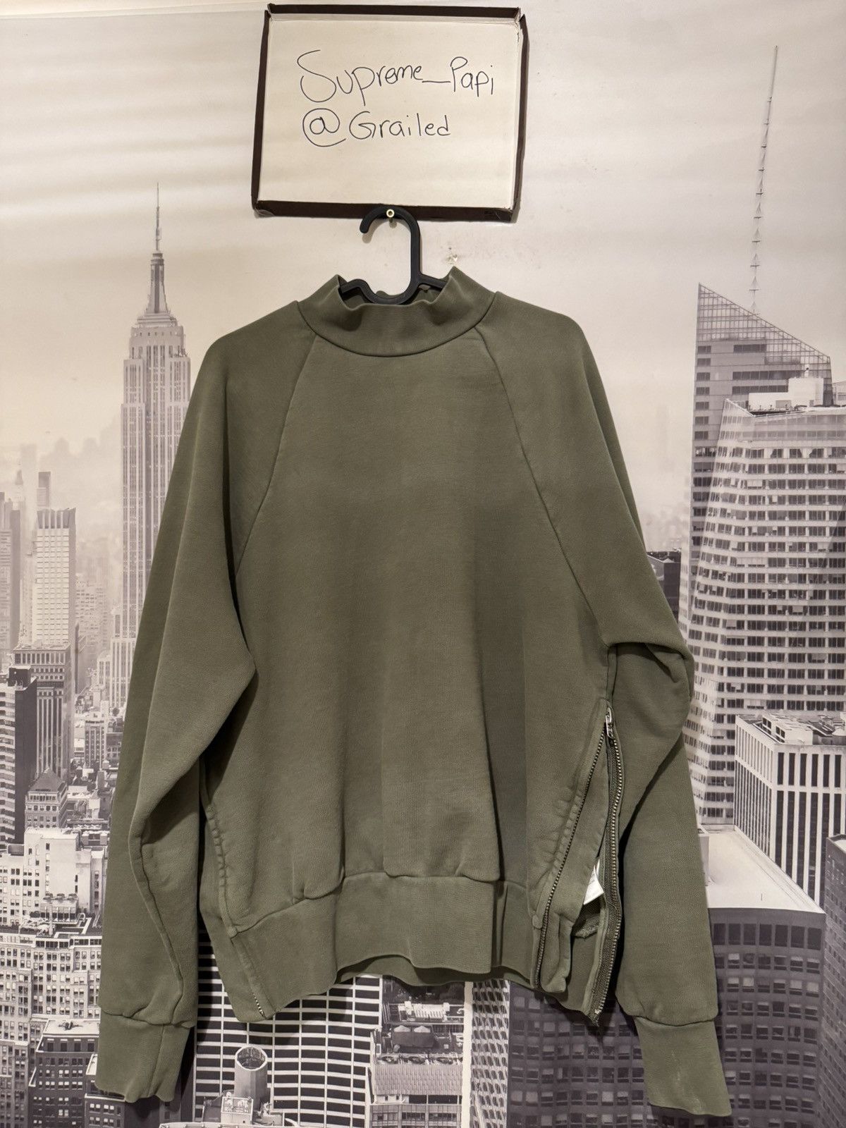 Fear of God OG FOG Fear of God Collection Two ZIP Sweater Olive SZ S 🔥 Size US S / EU 44-46 / 1 - 5 Thumbnail