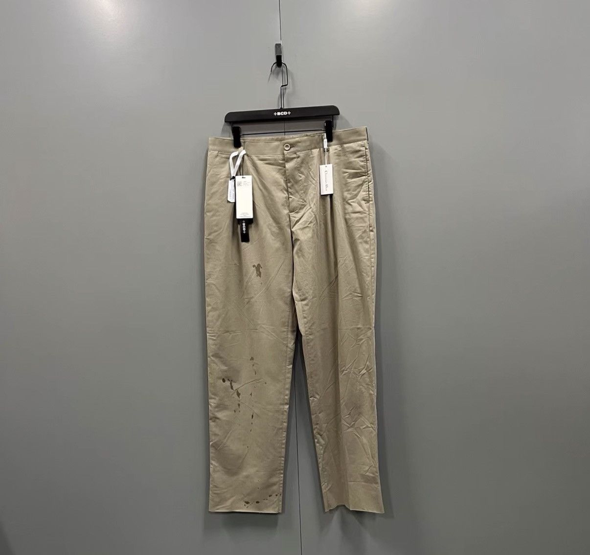 Dior Dior Khaki Wide-leg Pants J41 Size US 36 / EU 52 - 1 Thumbnail