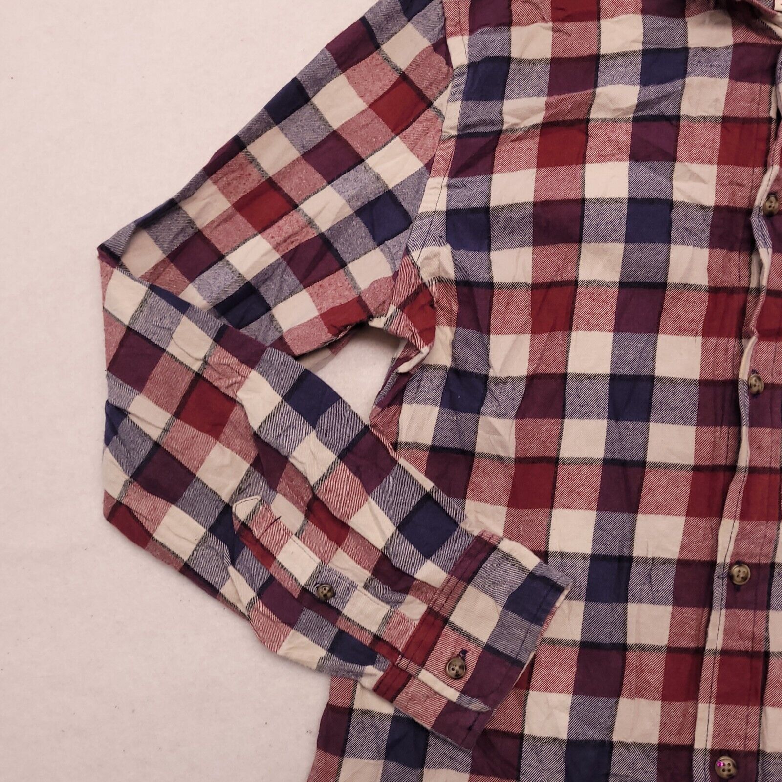 Merona Merona Gingham Flannel Shirt Mens Size Small S Red Blue Size US S / EU 44-46 / 1 - 4 Thumbnail