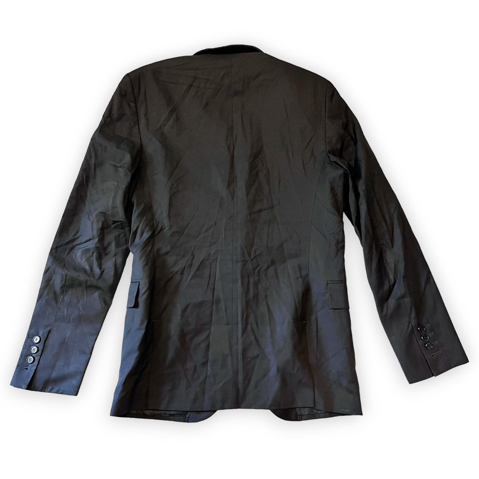 Givenchy Vintage, Givenchy Paris, Black Virgin Wool Jacket, Size: 46 Size 46R - 2 Thumbnail
