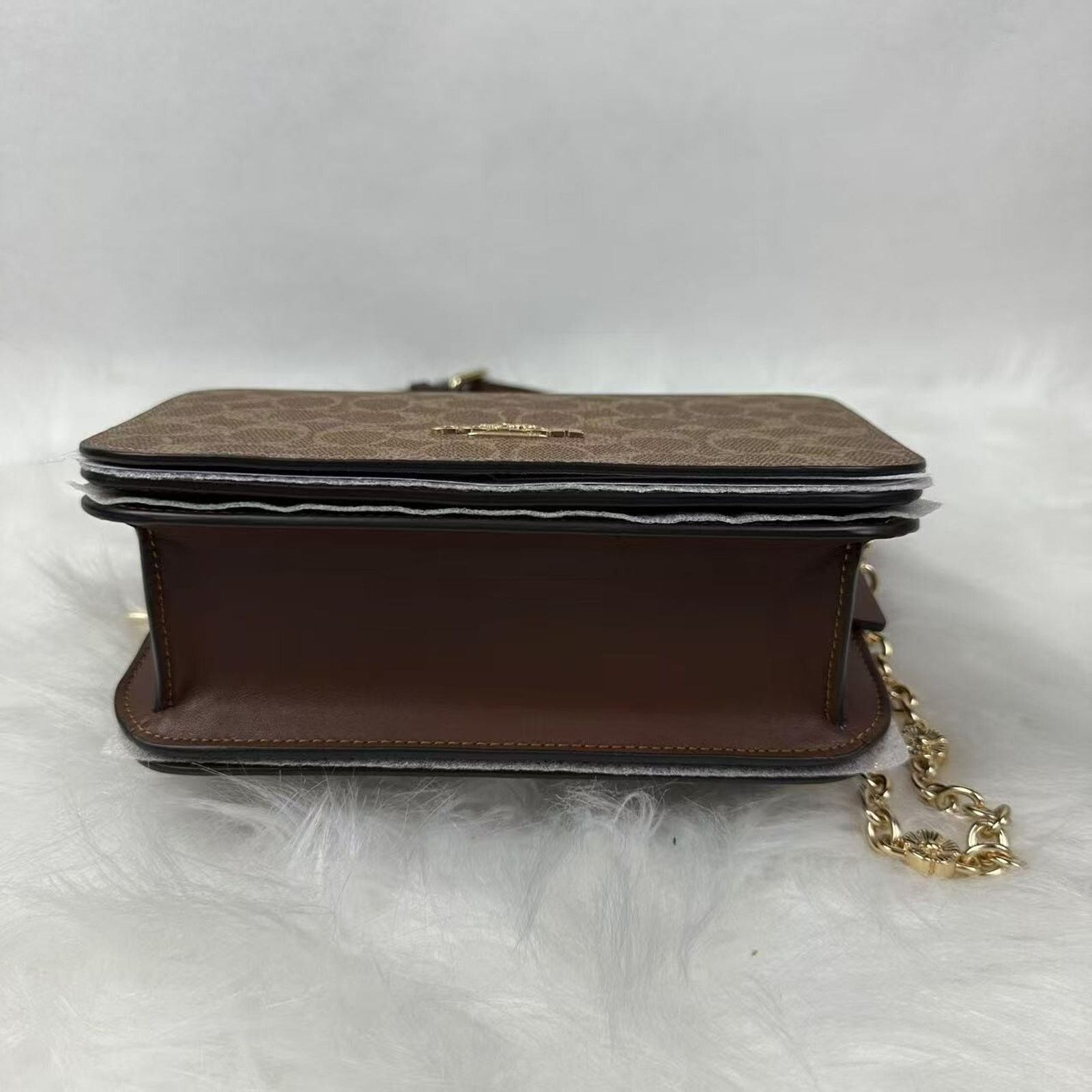 Coach Coach Quinn Bag Signature Canvas Floral Chain In Tan/Brown Size ONE SIZE - 10 Thumbnail
