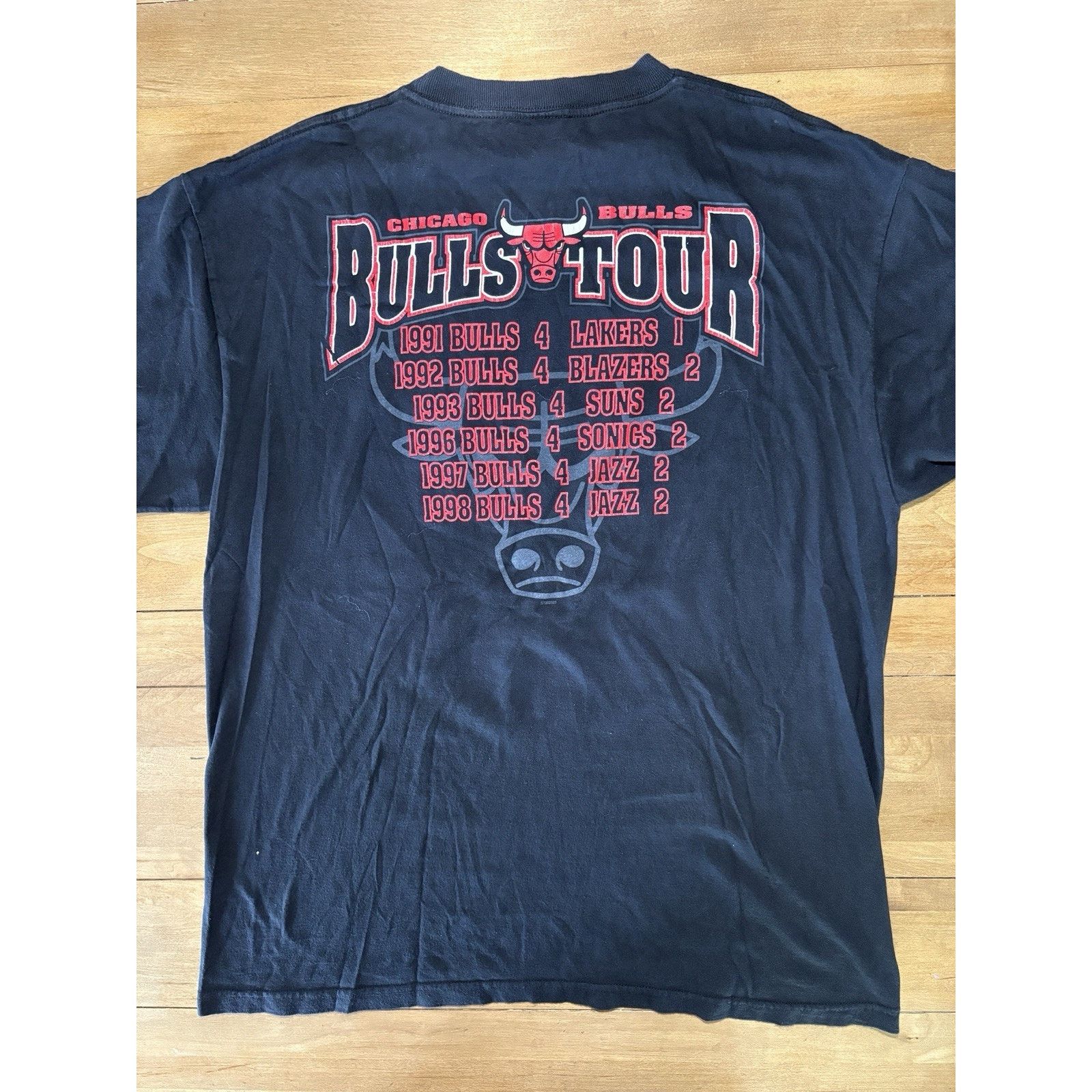 Starter × Vintage Vintage Starter CHICAGO BULLS 1998 NBA Finals Champions Tour Size L / US 10 / IT 46 - 2 Thumbnail