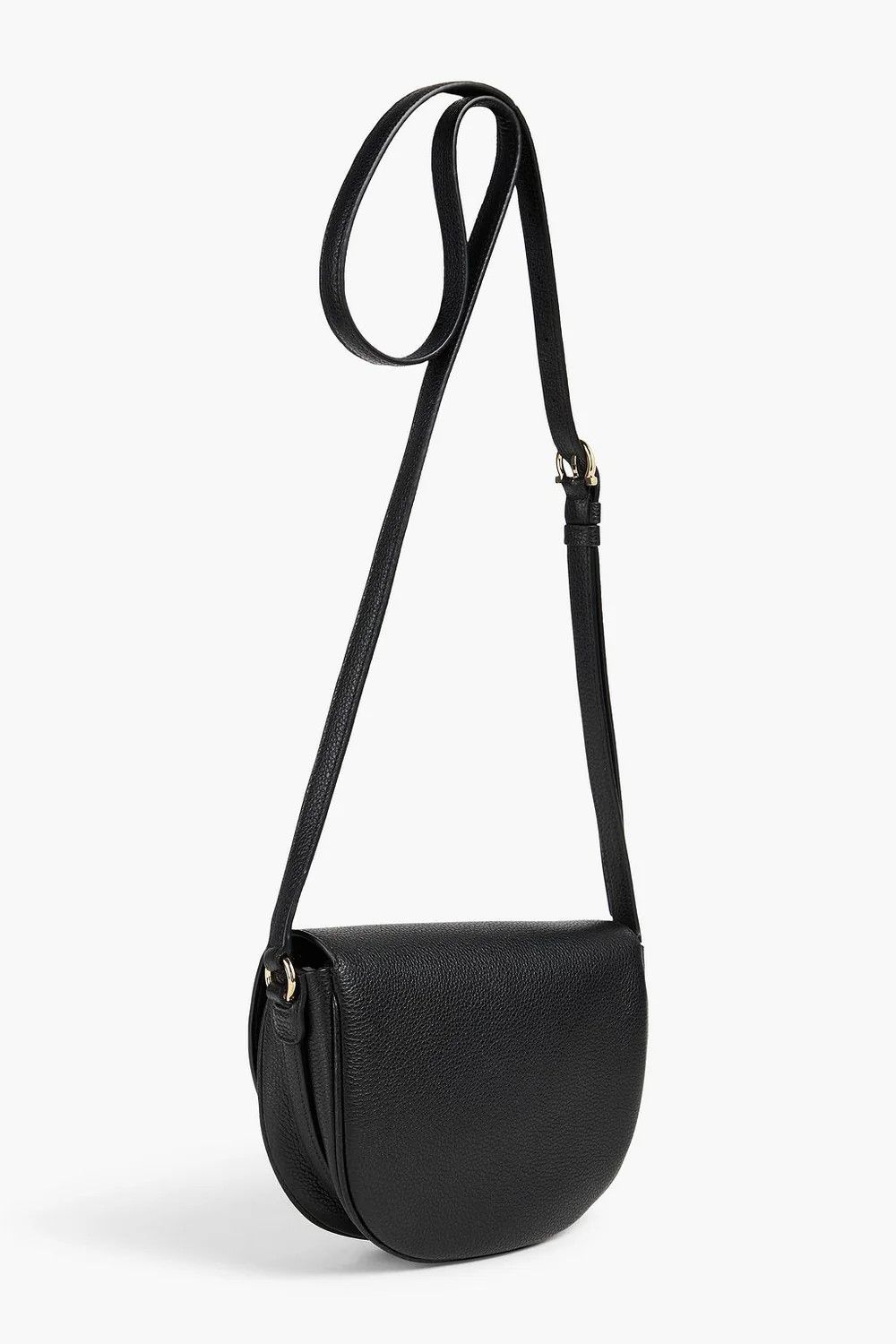 Salvatore Ferragamo o1s1rm1124 Size: OS / Pebbled-Leather Cross-Body Bag in Nero Size ONE SIZE - 2 Thumbnail