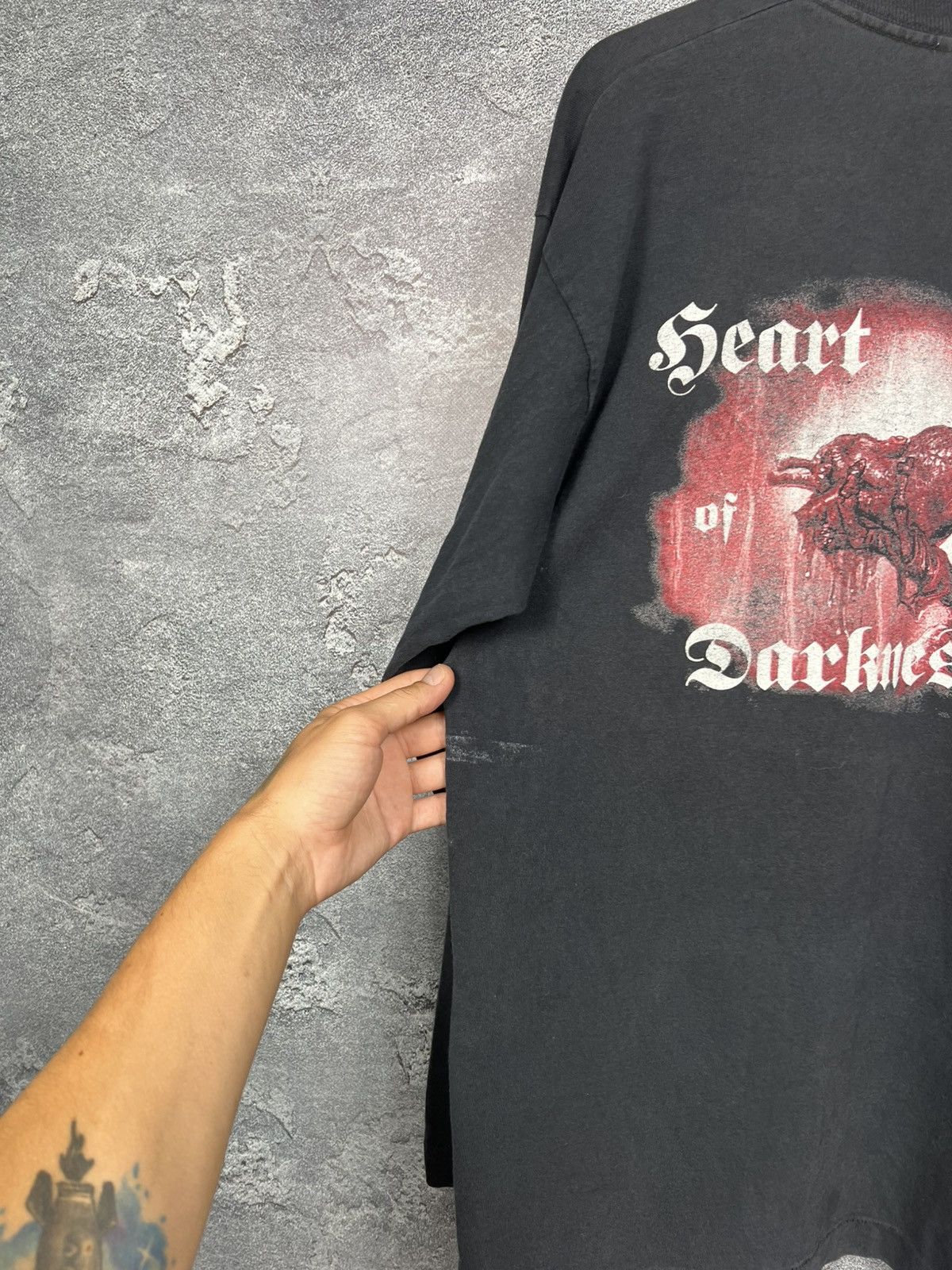 Band Tees Vintage 1995 Grave Digger Long Sleeve Heart of Darkness Size US L / EU 52-54 / 3 - 18 Thumbnail