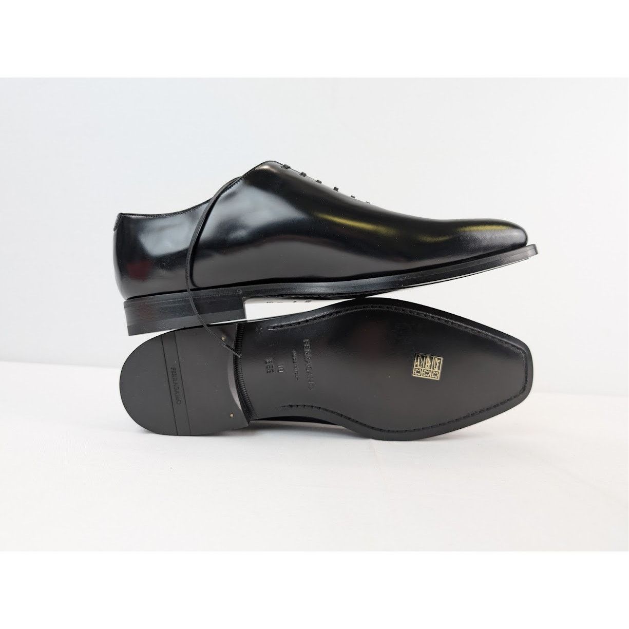 Salvatore Ferragamo o1rshd1 Nero Calf Shoes in Nero Size US 11 / EU 44 - 13 Thumbnail
