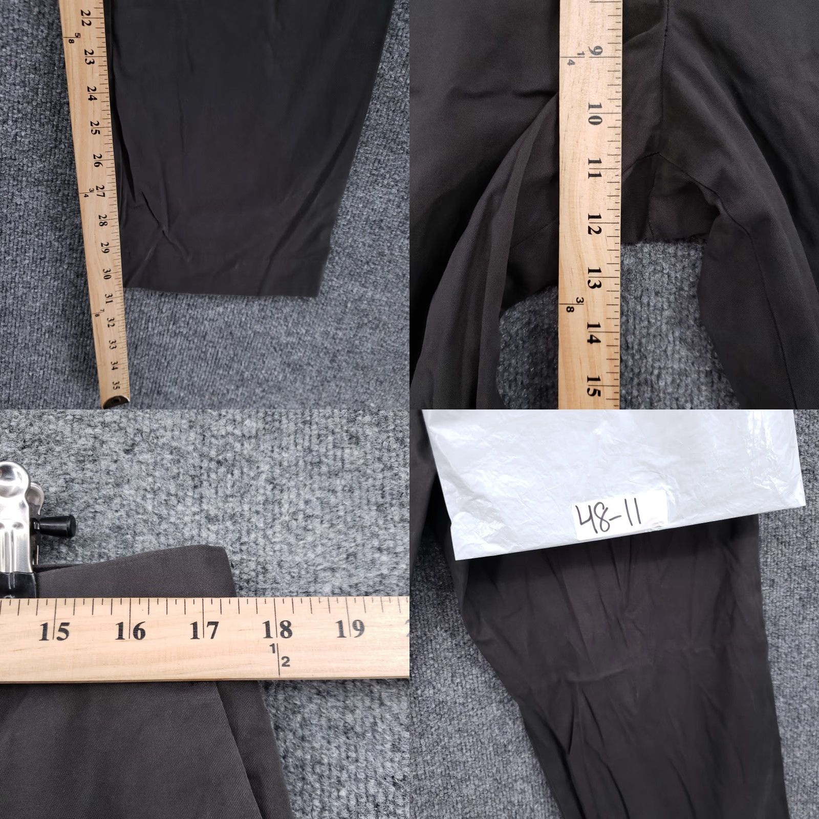 Express Express Pants Mens 34X32 Gray Producer Chino Mid Rise Straight Flat Front Size US 34 / EU 50 - 8 Thumbnail