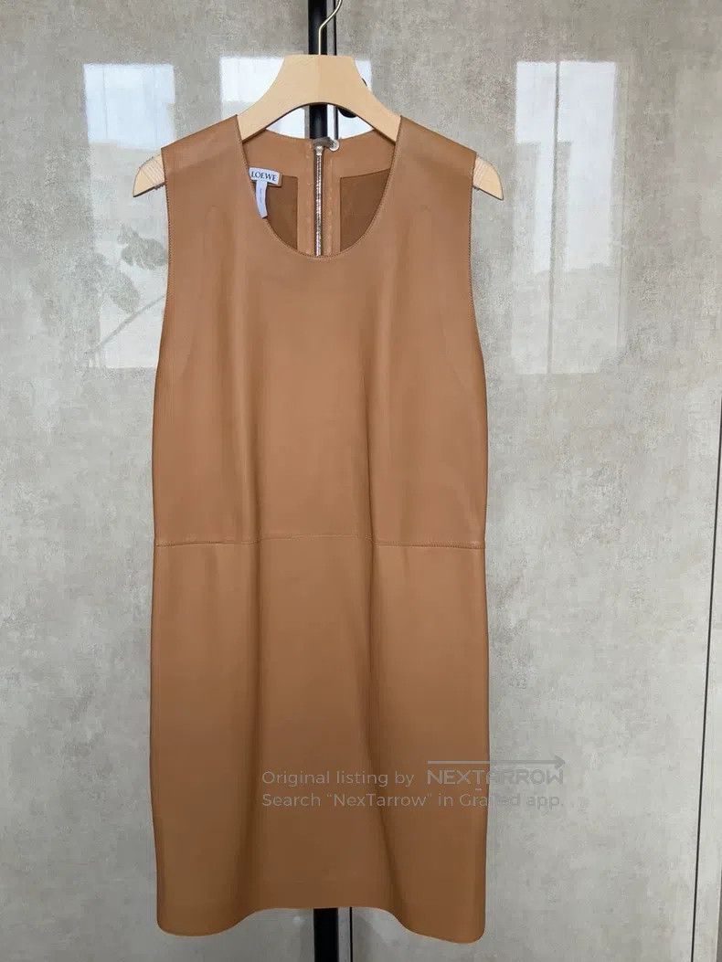 Loewe Loewe Lady's Sheepskin Sleeveless Dress, Slightly Dyed, Si Size XS / US 0-2 / IT 36-38 - 1 Thumbnail