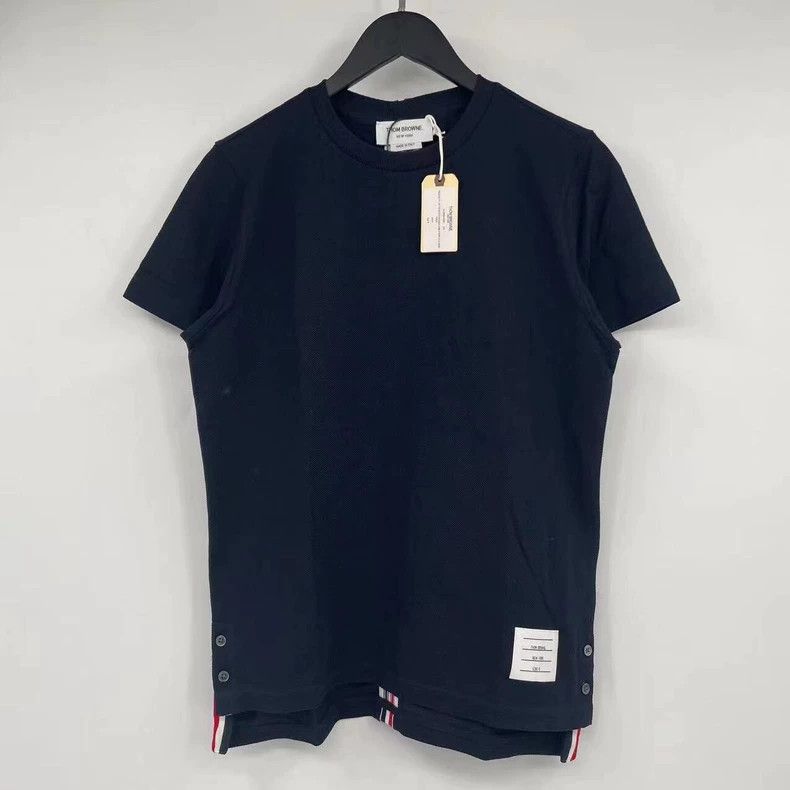 Thom Browne Thom browne Dark blue back striped short sleeves 2503-Nexta Size US XS / EU 42 / 0 - 1 Thumbnail