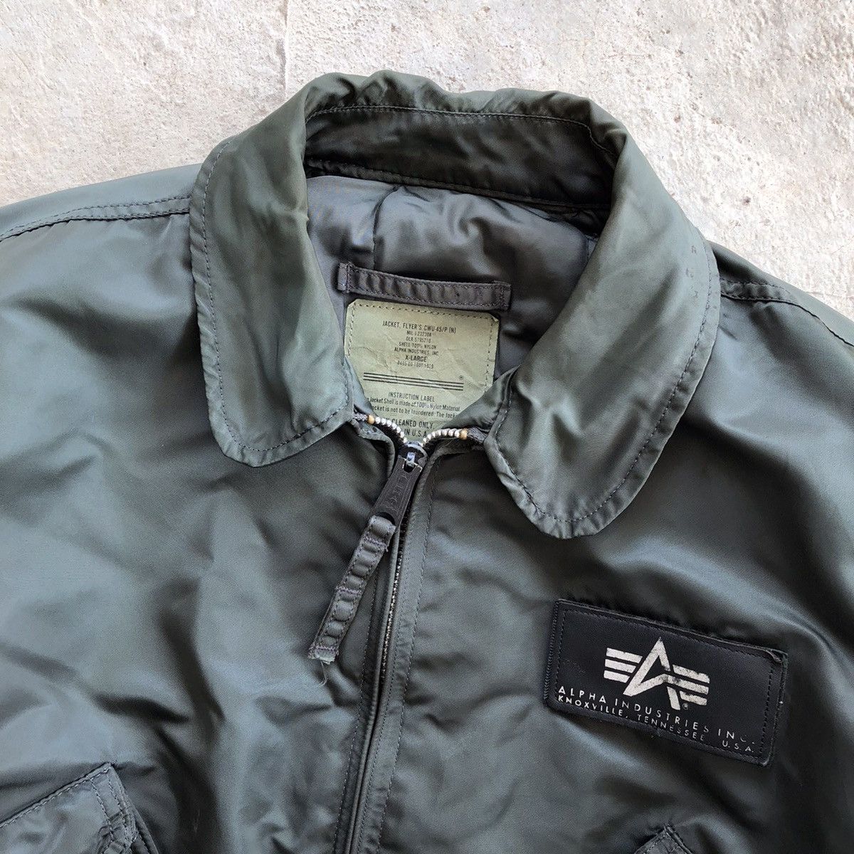 Alpha Industries Vintage ALPHA INDUSTRIES CWU-45 Bomber Jacket Size US XL / EU 56 / 4 - 8 Thumbnail