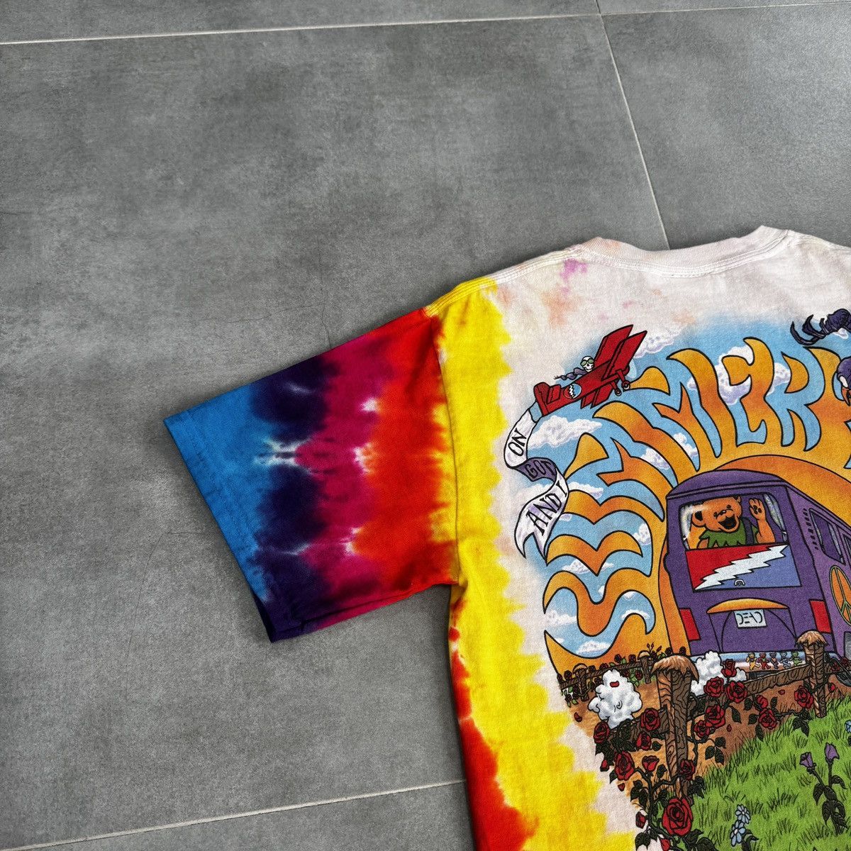 Liquid Blue Vintage 1994 Grateful Dead Summer Tour Bus Tie Dye Shirt Size US S / EU 44-46 / 1 - 13 Thumbnail