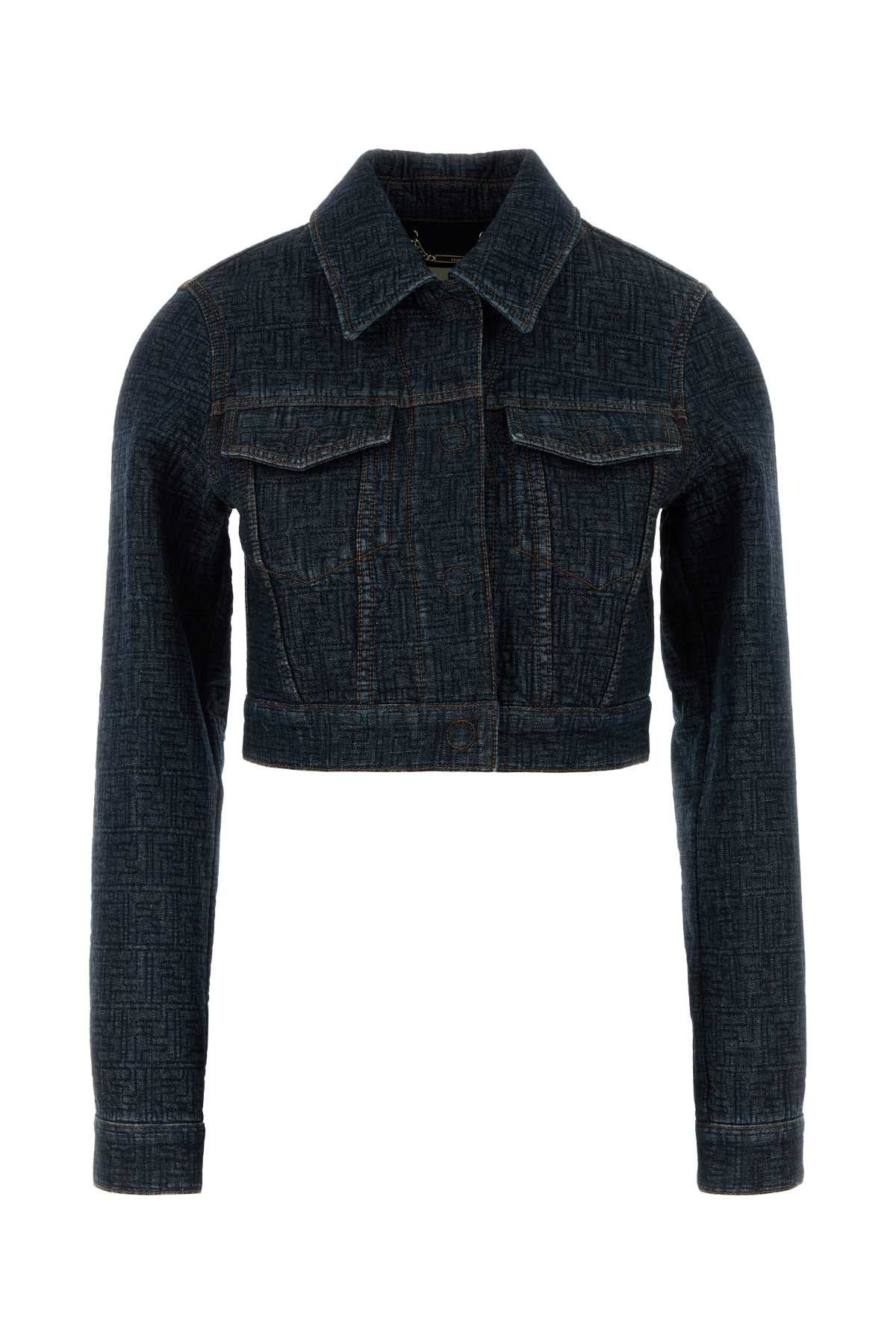 Fendi Denim Padded Jacket Size XS / US 0-2 / IT 36-38 - 1 Thumbnail