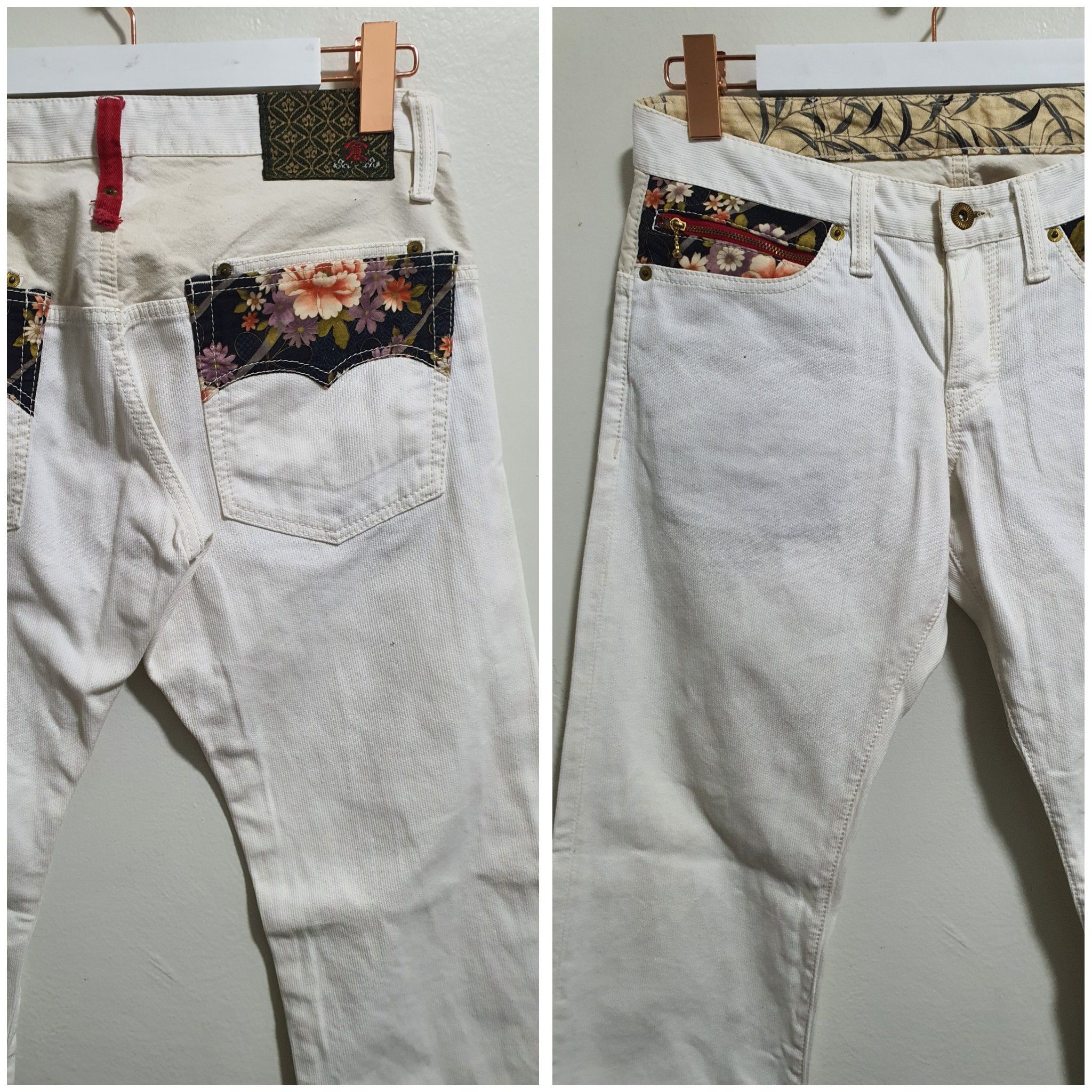 Eternal × Japanese Brand ETERNAL SUKAJAN 31/40.5 WHITE JEANS Size US 31 - 3 Thumbnail
