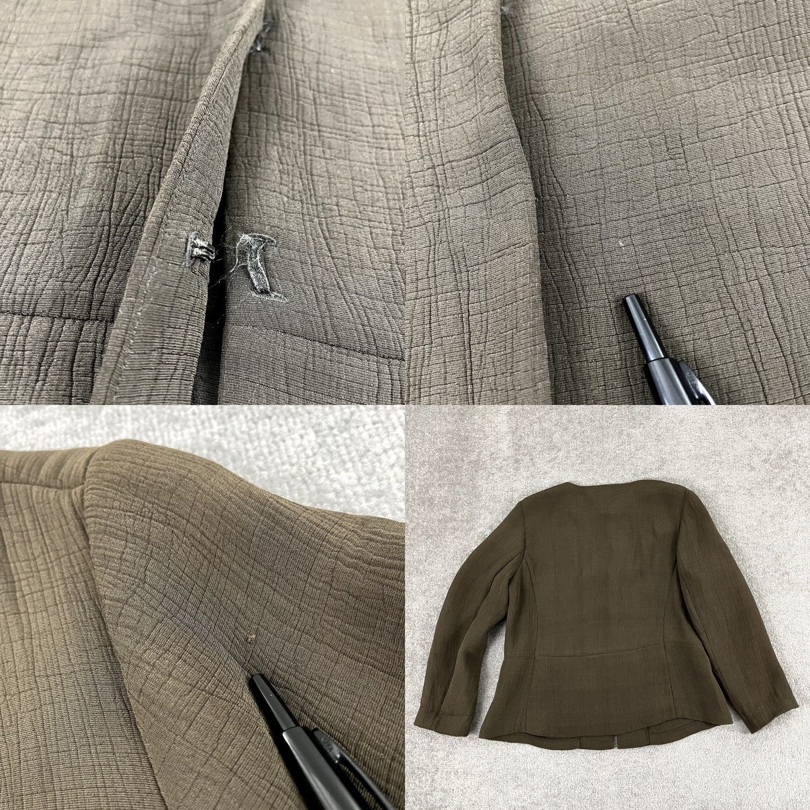 Eileen Fisher Eileen Fisher Jacket Womens Medium Brown Silk Blend Office Career Preppy Size M / US 6-8 / IT 42-44 - 8 Thumbnail