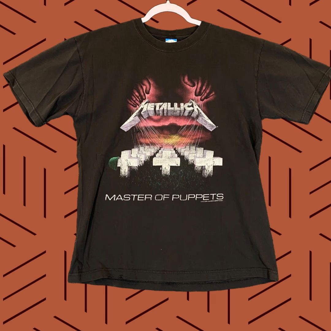 Vintage VINTAGE Metallica Shirt Mens Large Black Master of Puppets 1994 Band Tee 90's Mens Large Metallica Shirt Size US L / EU 52-54 / 3 - 1 Thumbnail
