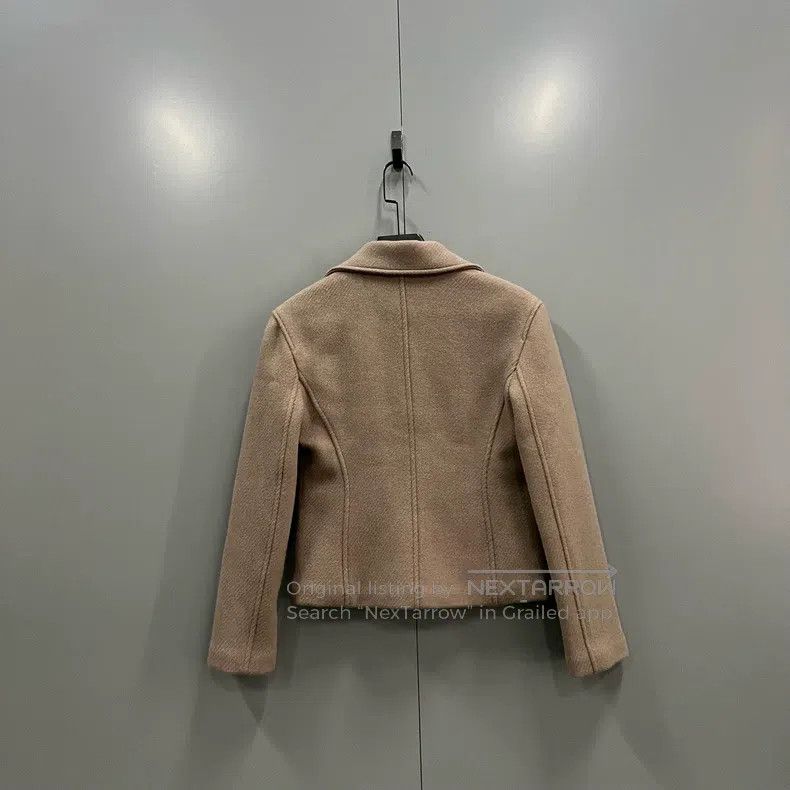 Hermes Hermes Solid Color Lapel Long Sleeve Jacket Size XS / US 0-2 / IT 36-38 - 2 Thumbnail