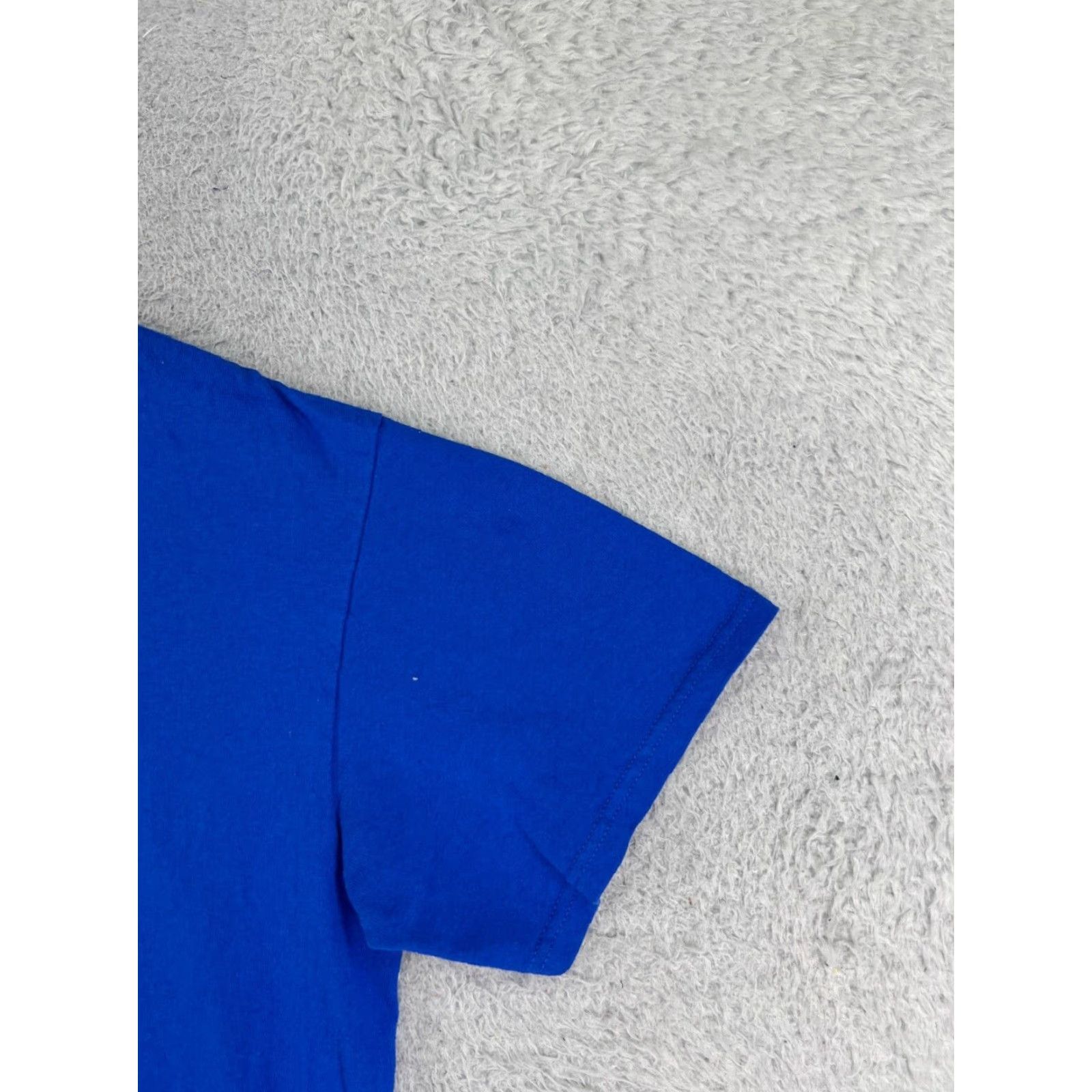Delta Delta Basketball Shirt Women Large Blue Crew Neck Short Sleeve T-Shirt - 100% Cotton - Regular Fit - American Designer Theme - Womens Size L / US 10 / IT 46 - 5 Thumbnail