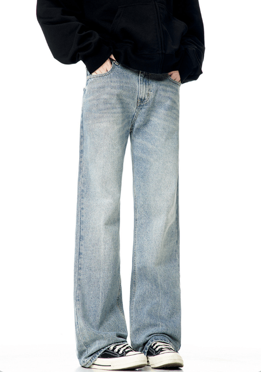 Japanese Brand × Jean American light blue retro washed street flared jeans y2k Size US 32 / EU 48 - 2 Thumbnail