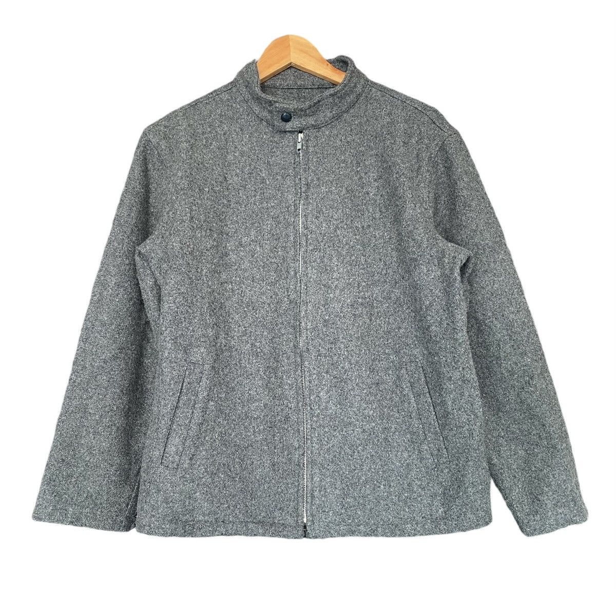 Vtg BEAMS Wool Zipper Jacket (M)