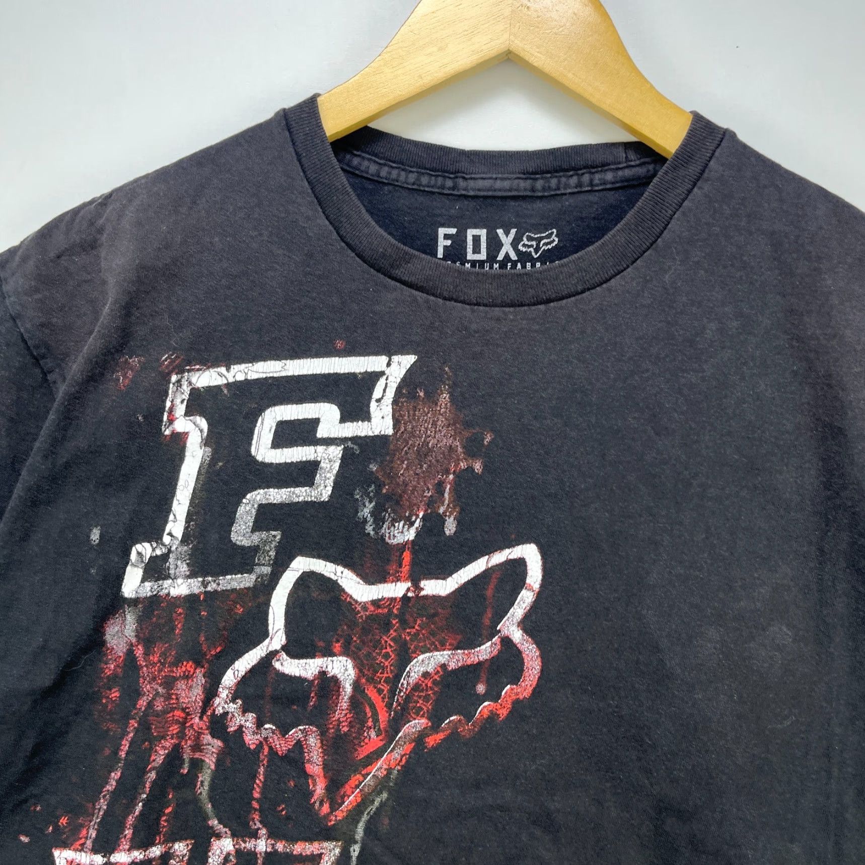 Fox Racing VINTAGE Fox T Shirt Large Mens Black Short Sleeve Y2K Racing Fox Redefine Size US L / EU 52-54 / 3 - 3 Thumbnail