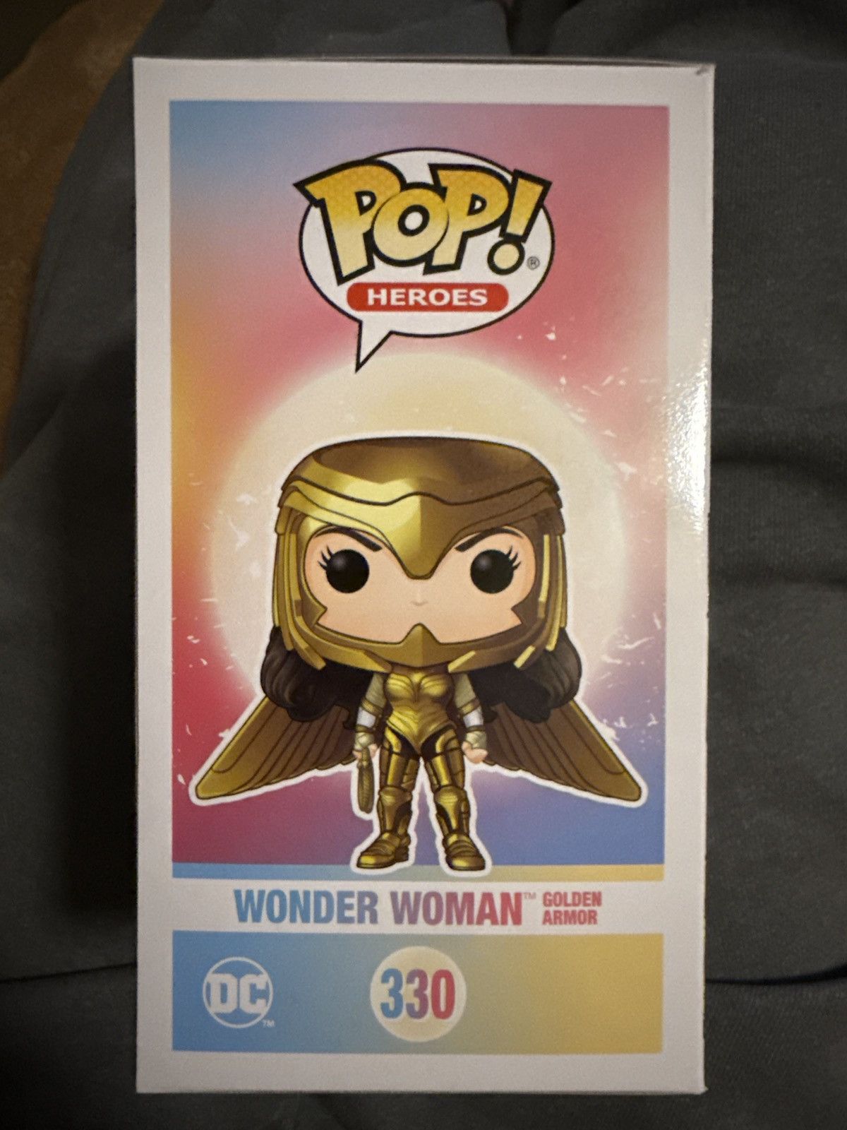 POP MART Funko Pop #330 Pop Heroes Wonder Woman GOLDEN ARMOR WW84 NEW Size ONE SIZE - 4 Thumbnail
